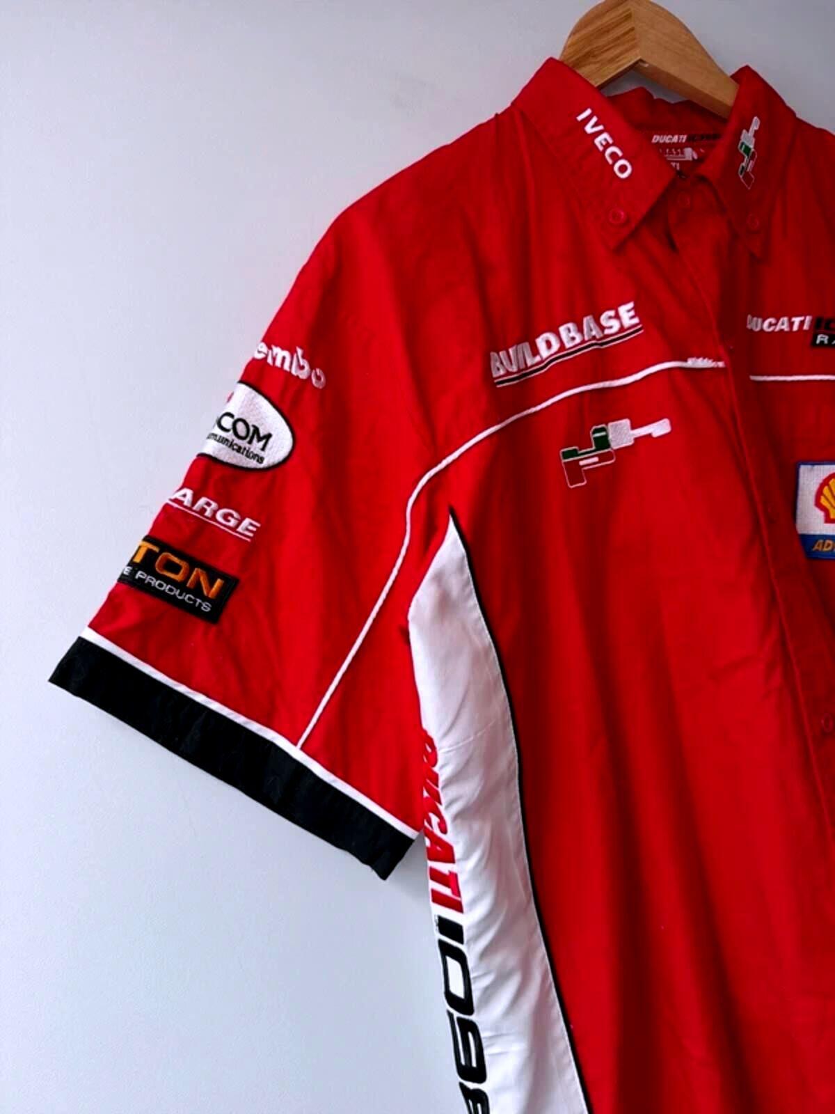 Mens Ducati 1098 2000’s rare vintage racing team shirt In red - large - 3456