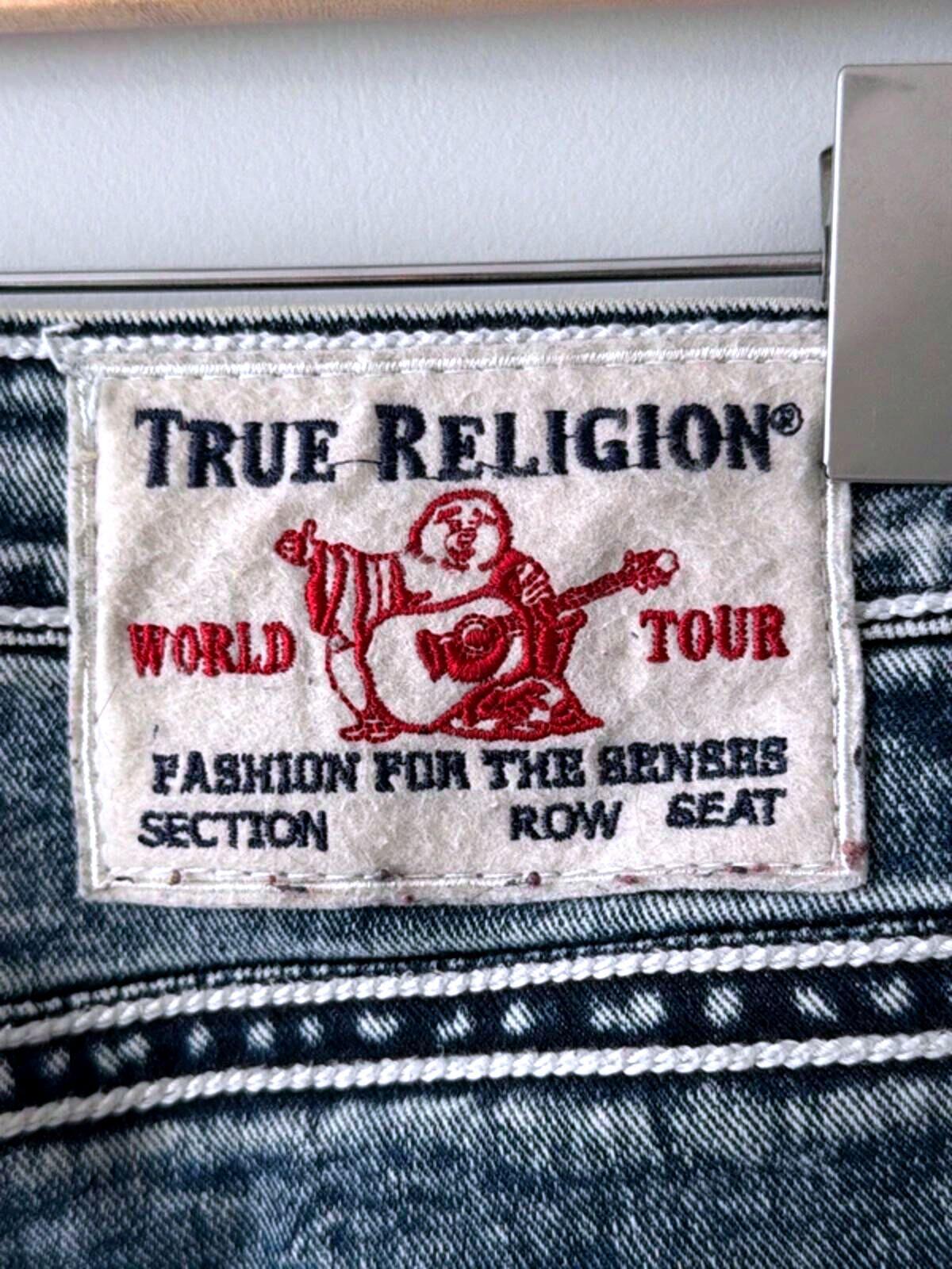 Men's True Religion Made In The U.S.A Slim Fit Jeans In Blue - W32/L28 - 3319