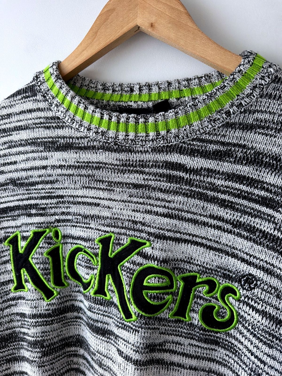 Women’s Kickers Classics Oversized Fit Wool Blend Striped Jumper - Medium - 3803