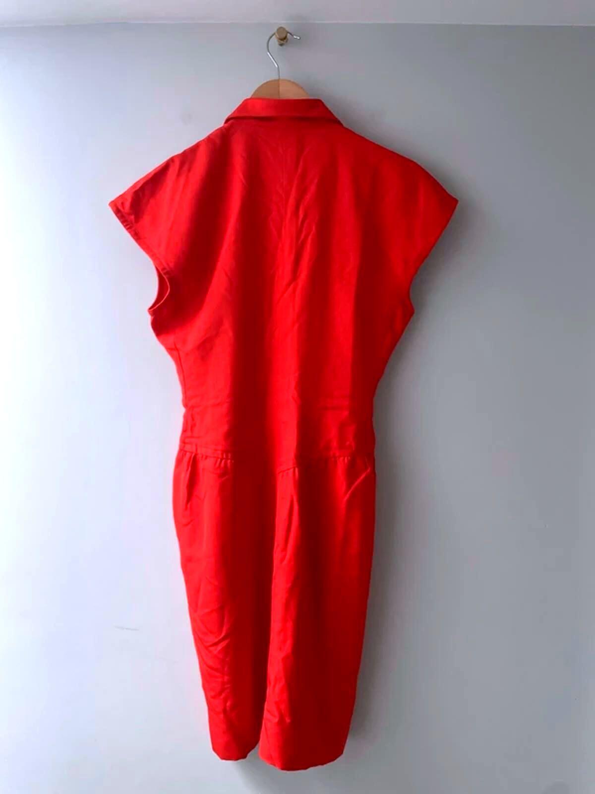 Women’s Emanuel Ungaro Designer Rare Find Cap Sleeve Dress In Red - UK8 - 3039