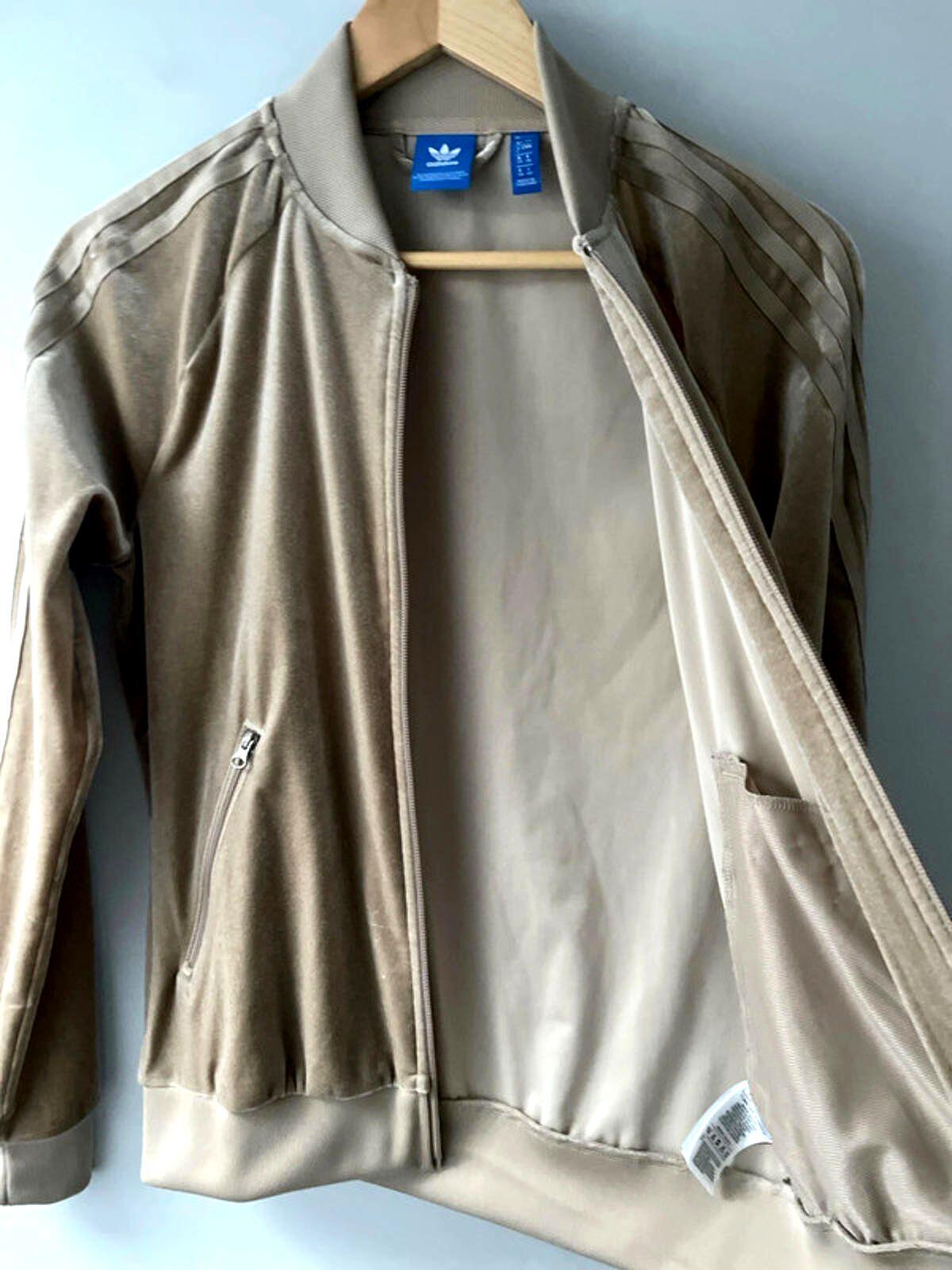 Women’s Adidas Limited Edition Firebird Track Jacket In Velour - UK8 -2522