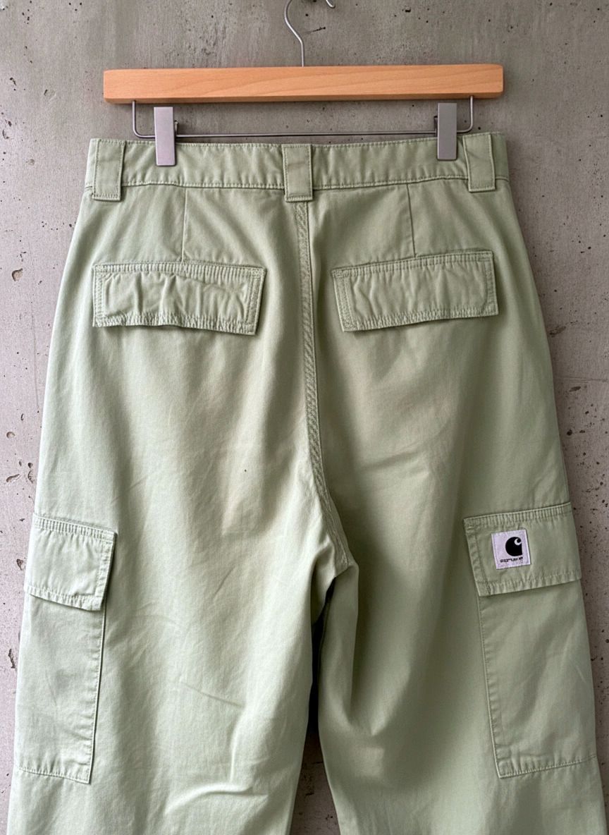 Women’s Carhartt W Kingston Cargo Trousers In Green - W26/L29 - 2961