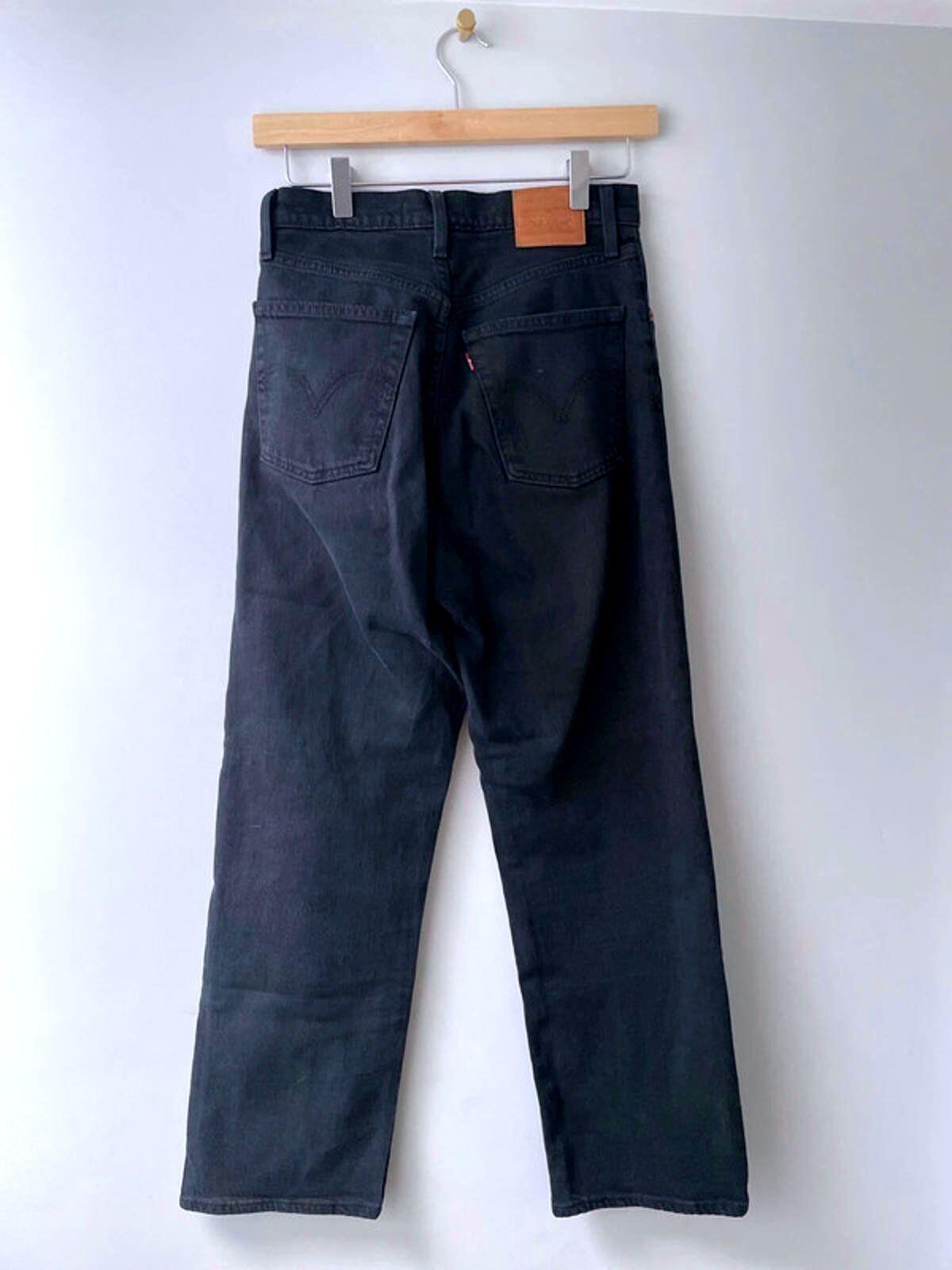 Women’s Levi’s Ribcage Straight High Waisted Fit Jeans In Black - W27/L26 - 1897