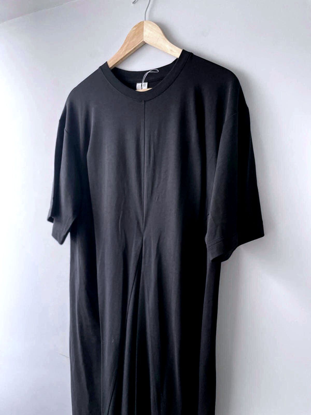 Women’s Arket Longline Drape Dress With Front Pleat Details In Black -Small-2004