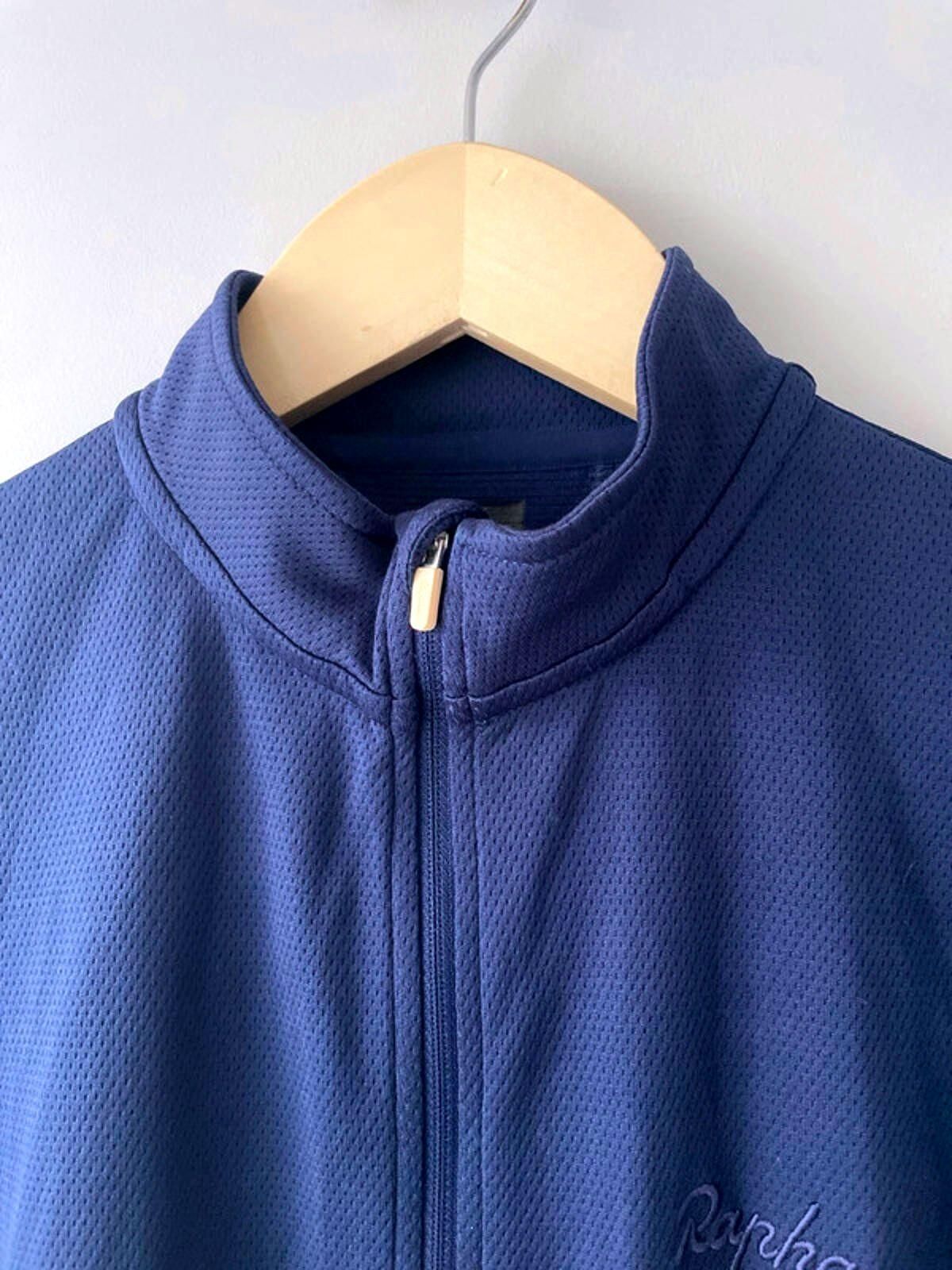 Men’s Rapha Short Sleeve Cycling Jersey Top In Navy - Small - 1908