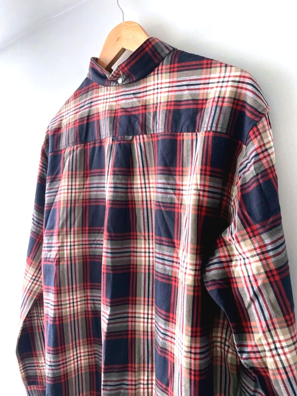 Women’s Gant Flannel Checked Oversized Fit Brushed Cotton Shirt in Blue/Red - UK10 - 2993