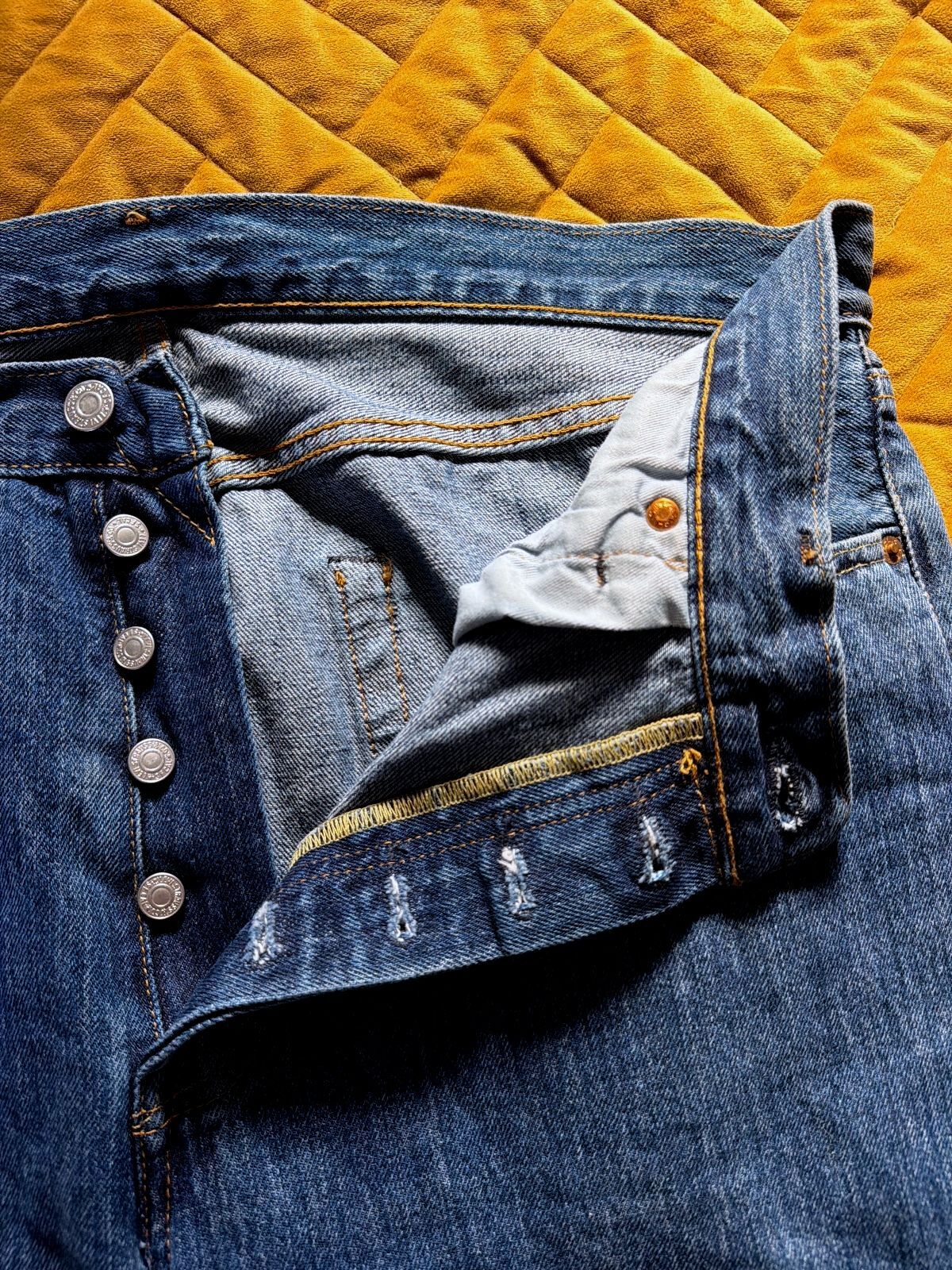 Men’s Levi's 501 Premium Range Jeans In Navy - W36/L32 - 3764