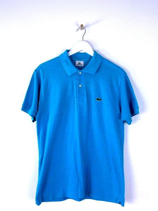 Men’s Lacoste Premium Polo Top In Blue - Medium - 1358