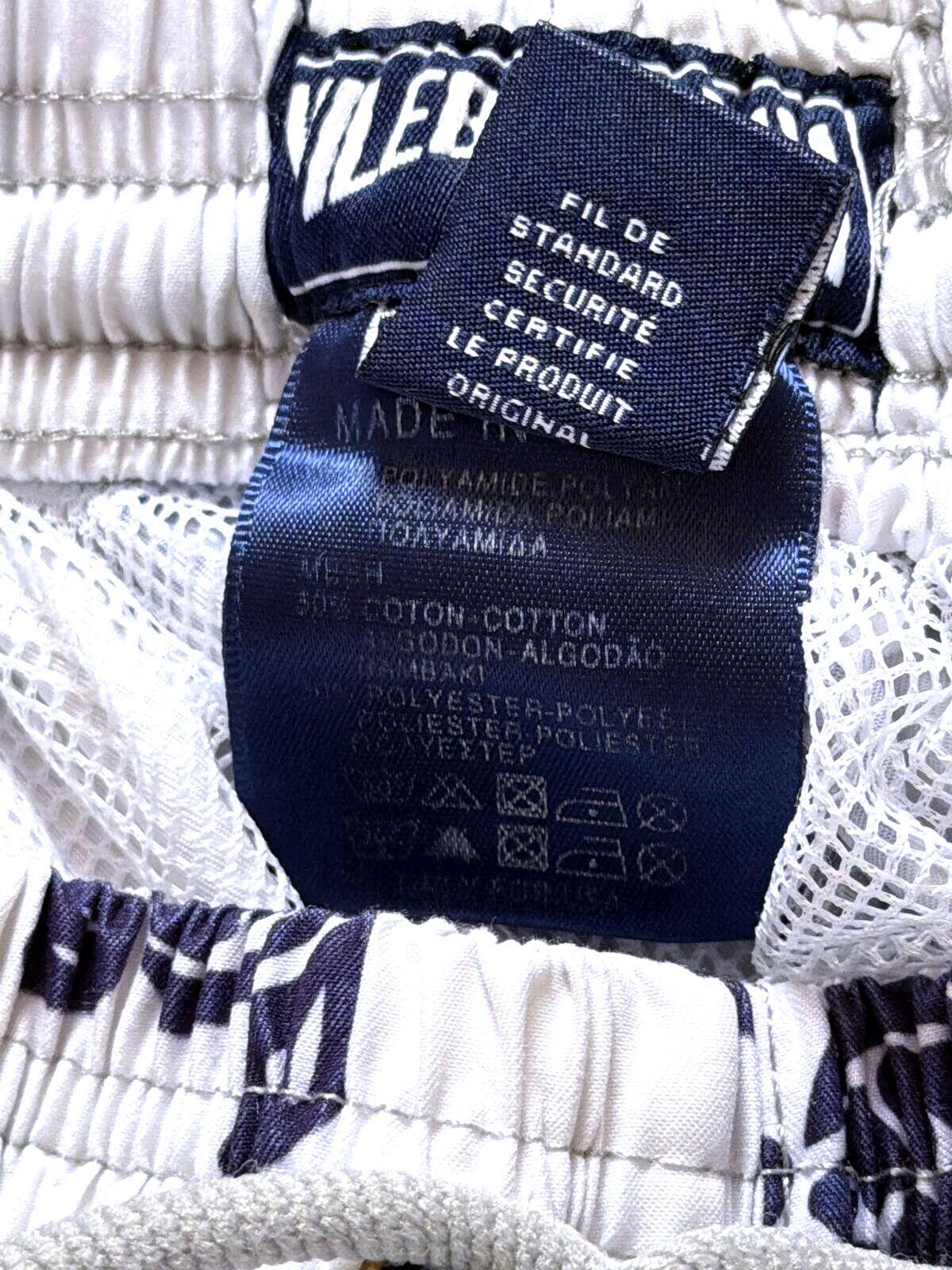 Mens Vilebrequin Turtle Print Swim Shorts with Navy and White  - XLarge - 3518