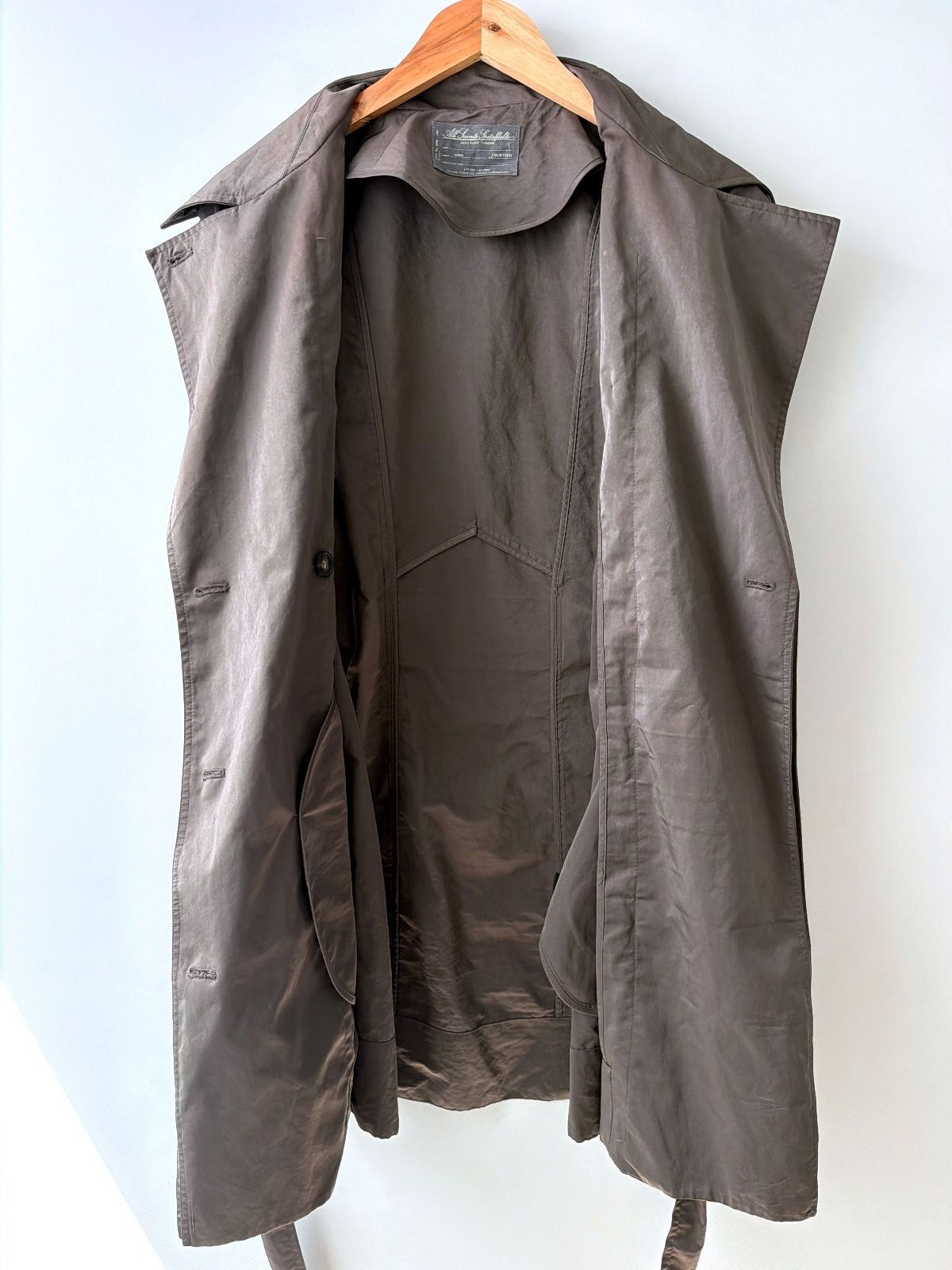 Women’s Allsaints Anais Sleeveless Belted Trench Dress In Brown - Uk14 - 3570