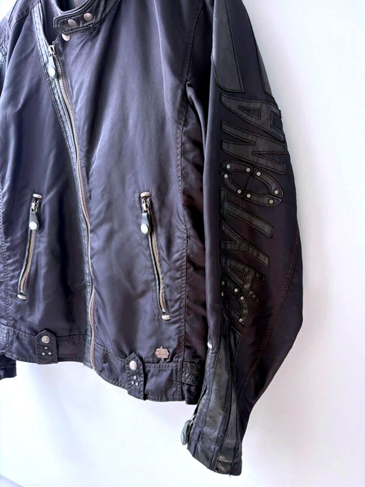 Mens Diesel FLA Speed King Daytona Vintage Biker Jacket In Black - Large - 3550
