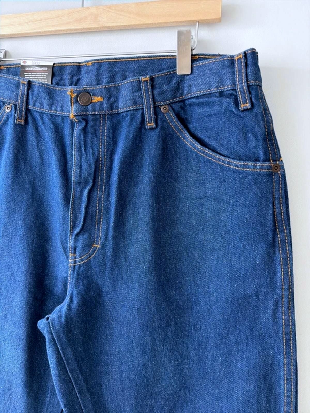 Men’s Dickies Baggy Fit Jeans In Navy Blue - W36/L32 - 3375