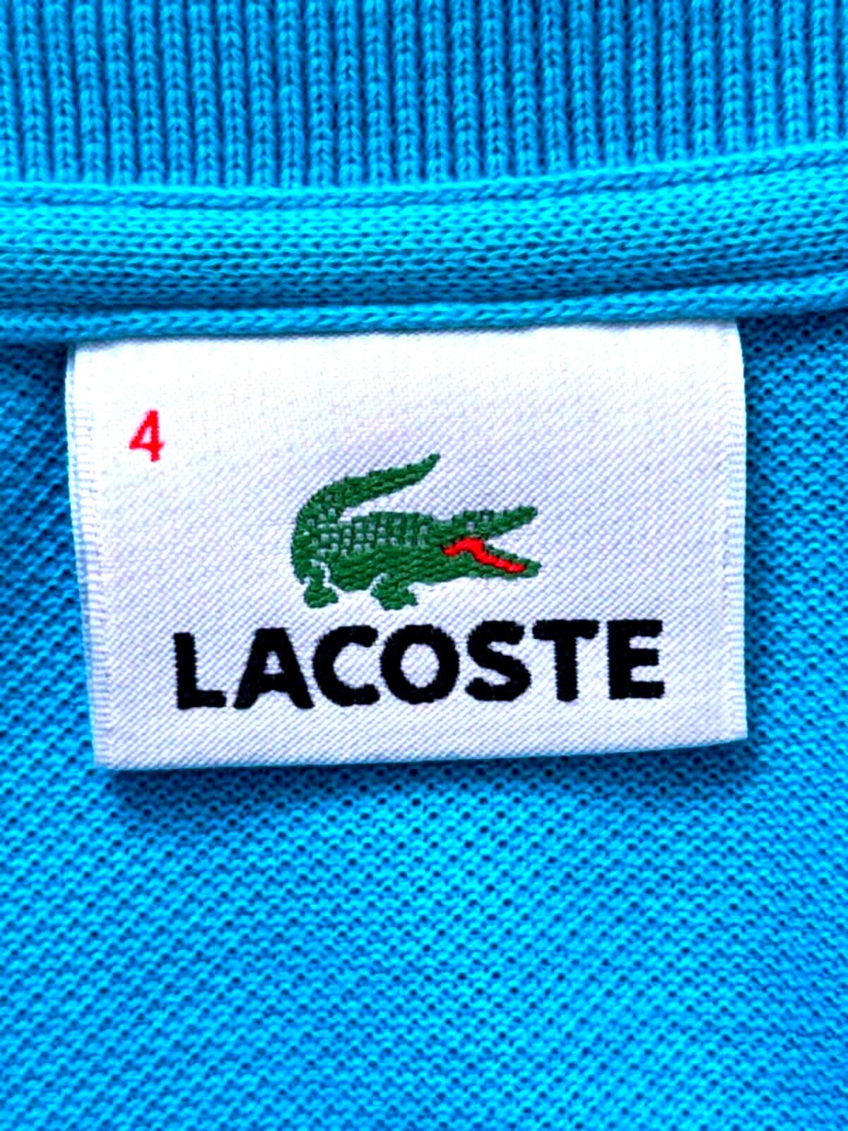 Men’s Lacoste Premium Polo Top In Blue - Medium - 1358