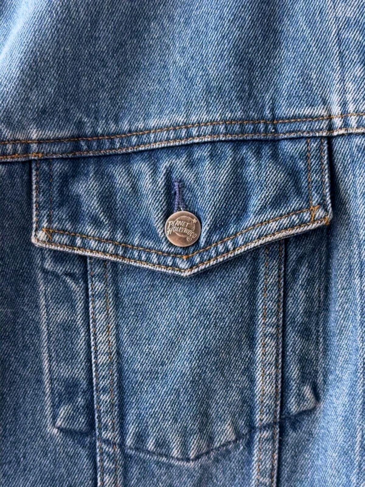 Men’s Planet Hollywood 90's Vintage Oversized Fit Denim Jacket In Navy - Large - 3384