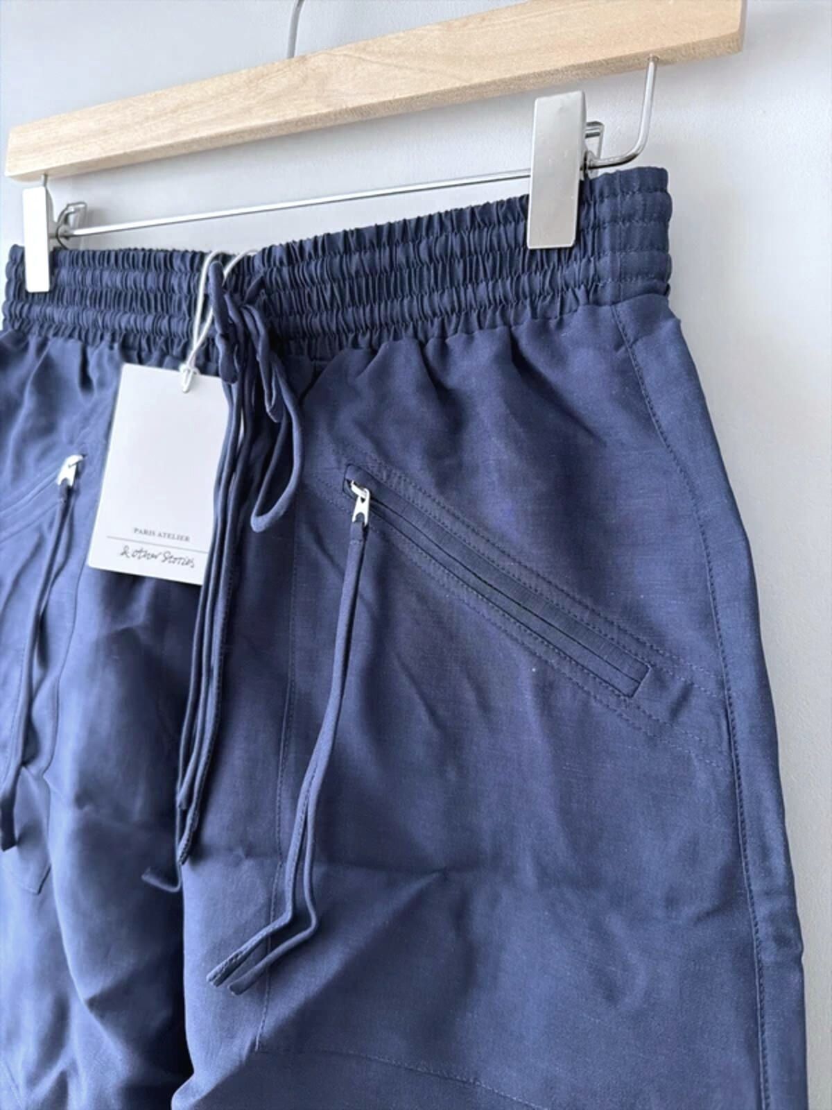 Women’s & Other Stories High Waisted Linen Shorts In Navy - XSmall - 3363