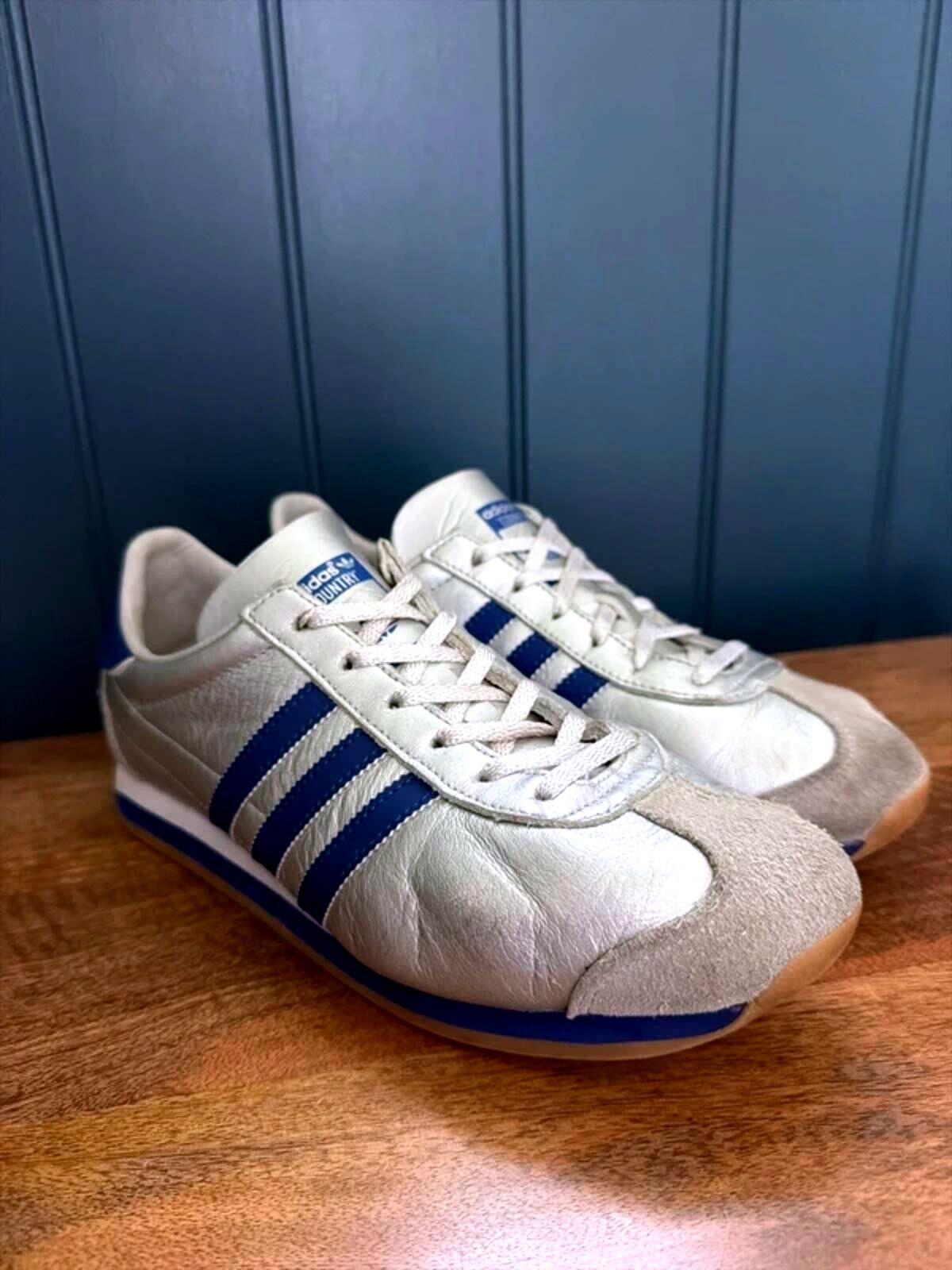 Women’s Adidas Country OG Premium Leather Trainers In Silver - uk5.5 - 3447