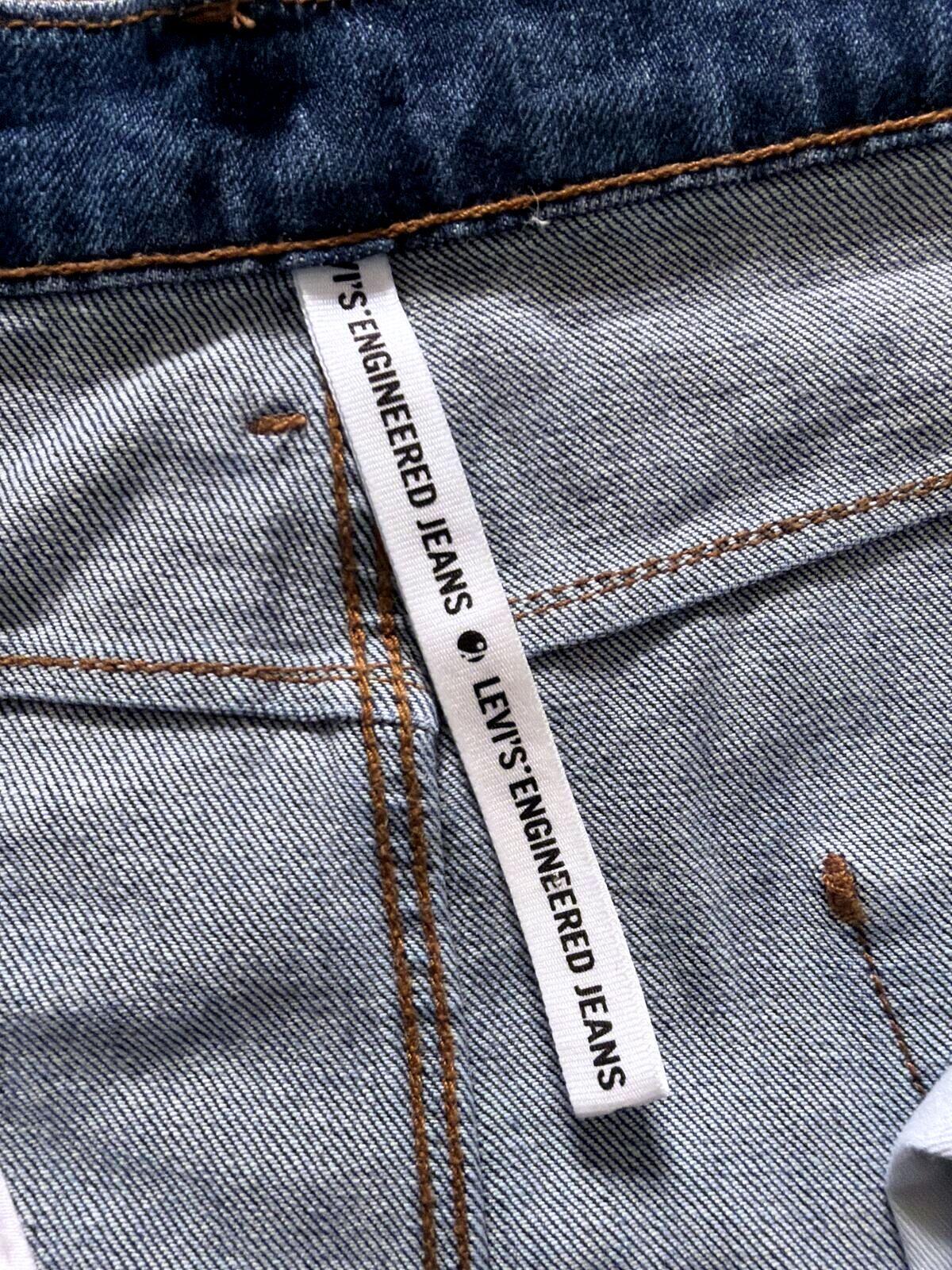 Mens Levi's Engineered LEJ 512 Slim Twist Fit Jeans In Navy - W34/L34 - 3512