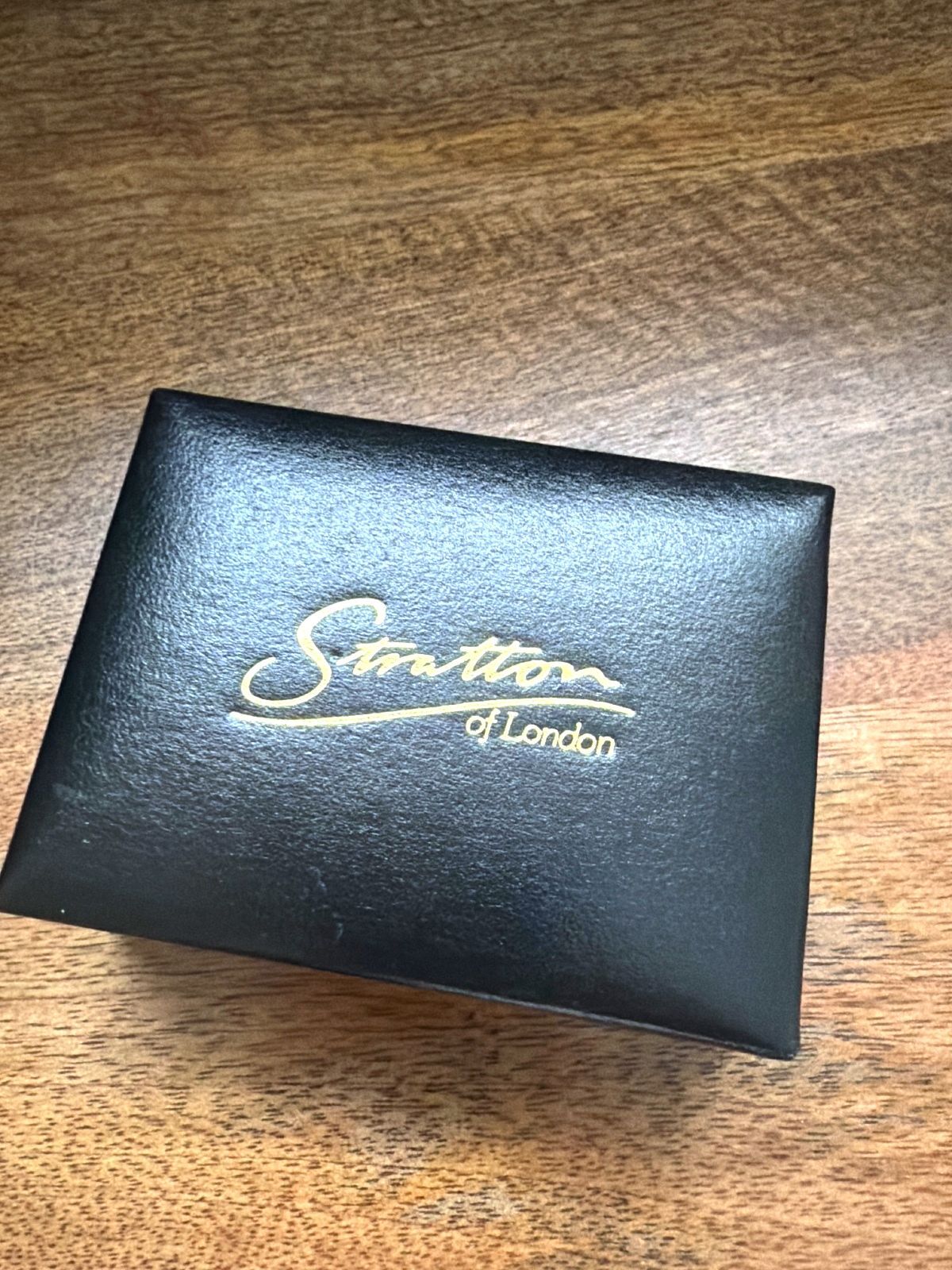 Stratton Of London Hand Engraved Tie Clip And Cufflink Set In Gold Colour - 3858