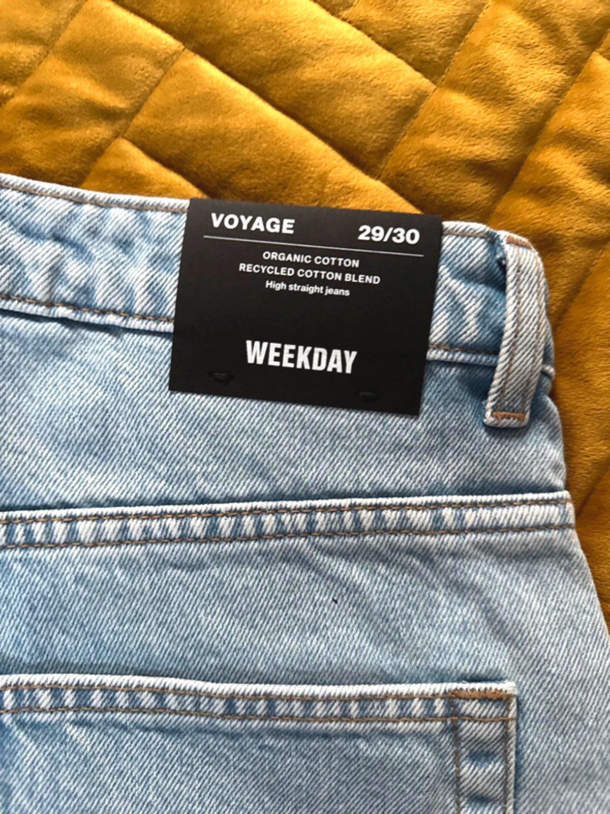 Women’s Weekday Voyage High Waisted Fit Jeans In Blue - W29/L30 - 0943