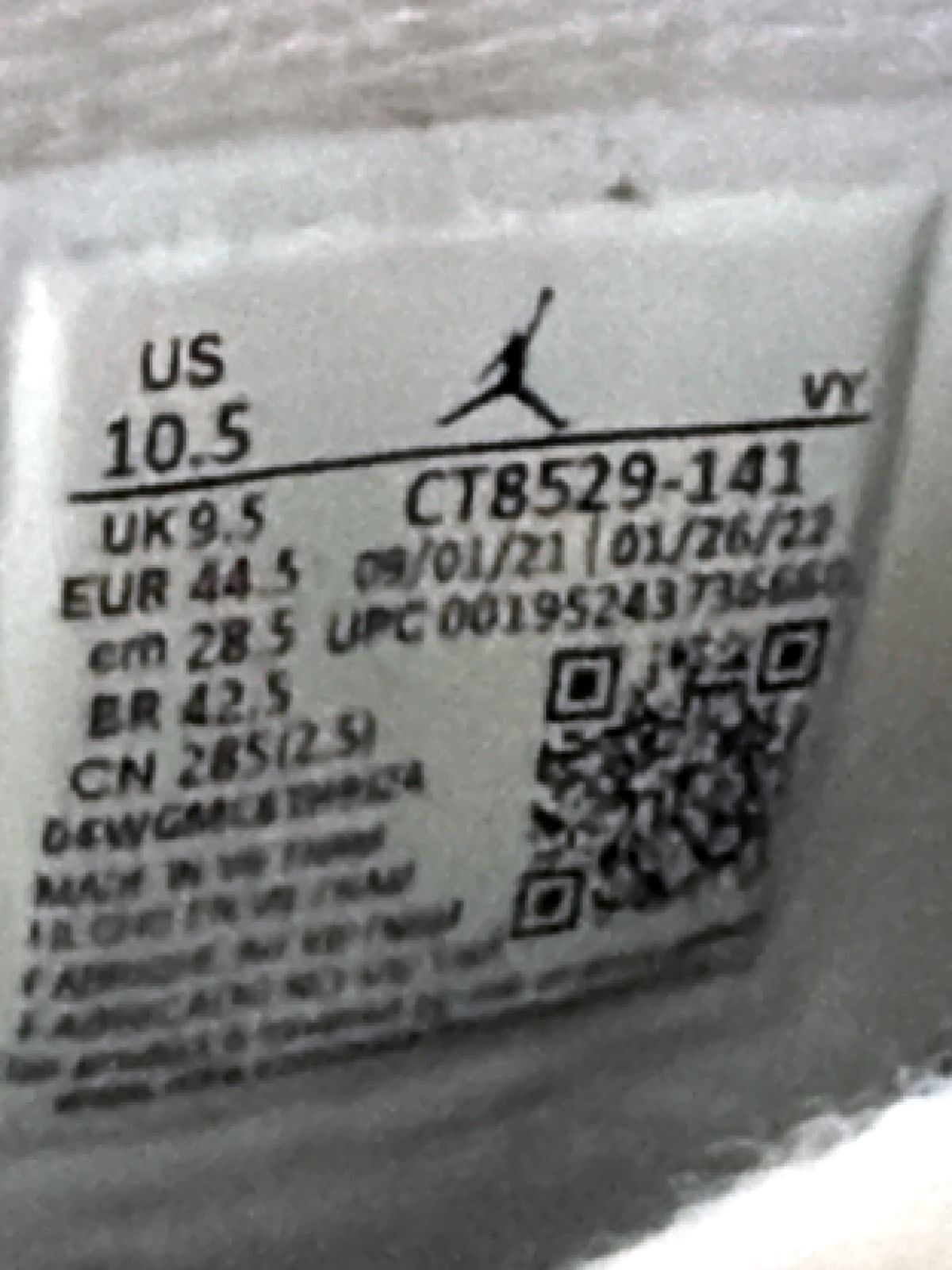 Mens Air Jordan 6 Rare Retro Leather Basketball Trainers In White - Uk9.5 - 3613