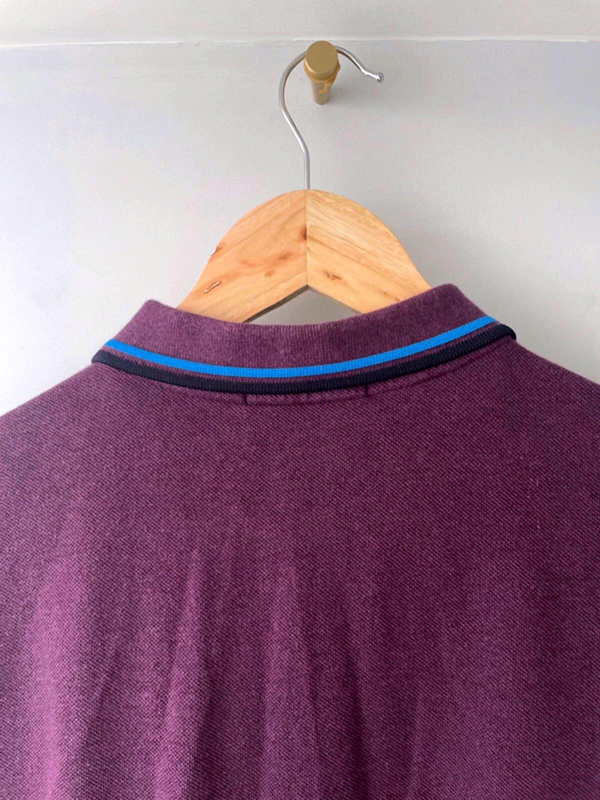 Men’s Fred Perry Slim Fit Short Sleeve Polo Top In Purple - Medium - 1797