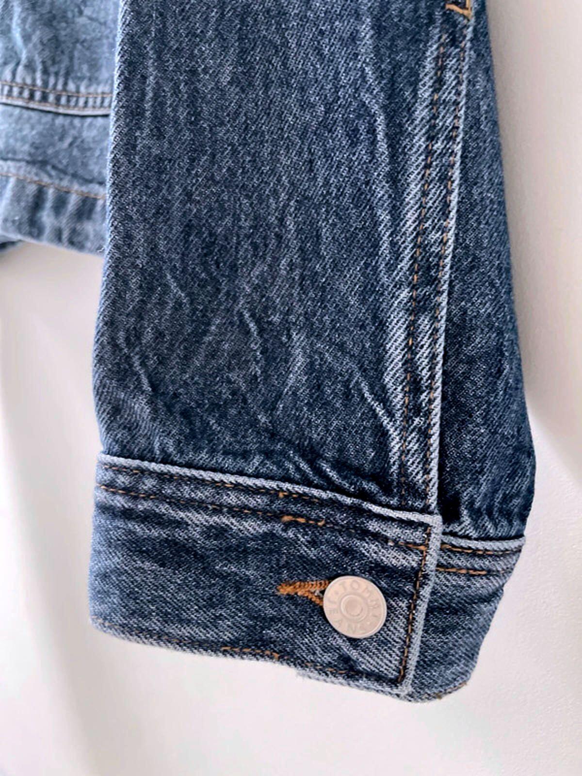 Women’s Tommy Hilfiger Embroidered Detail Denim Jacket In Navy - Small -2432