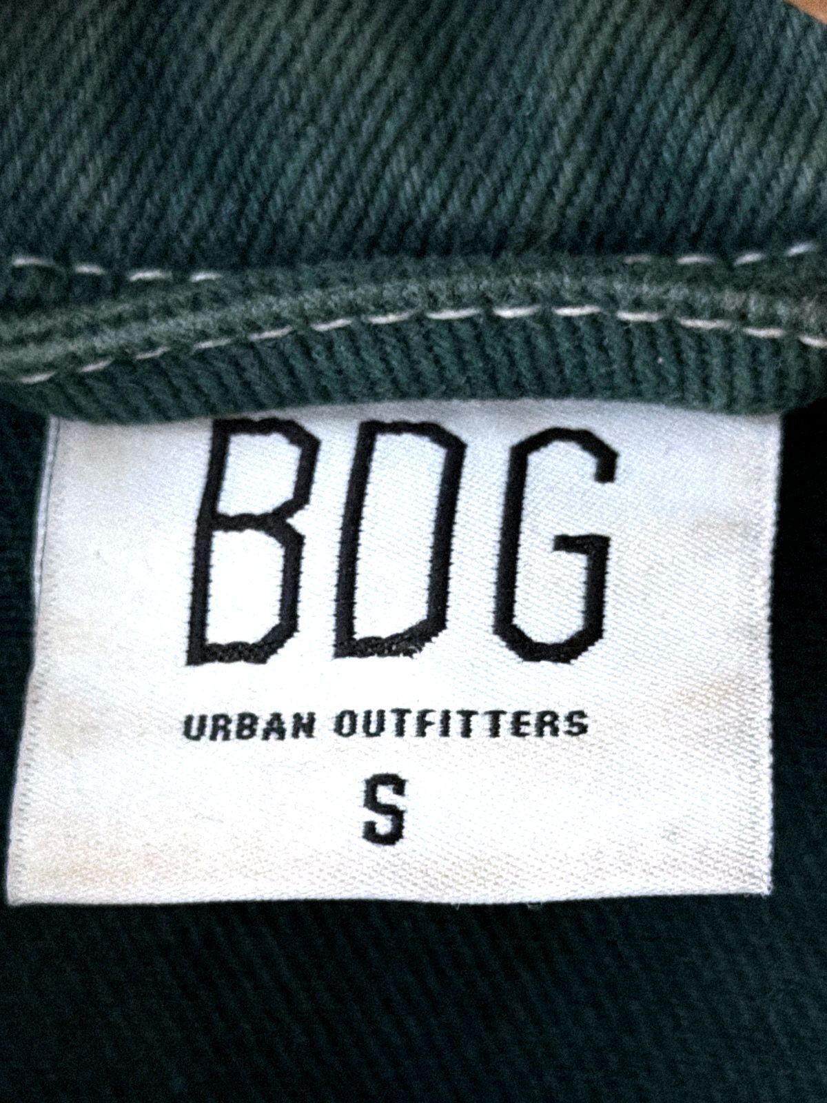 Men’s BDG Urban Outfitters Denim Trucker Jacket Coat In Green - Small - 3828