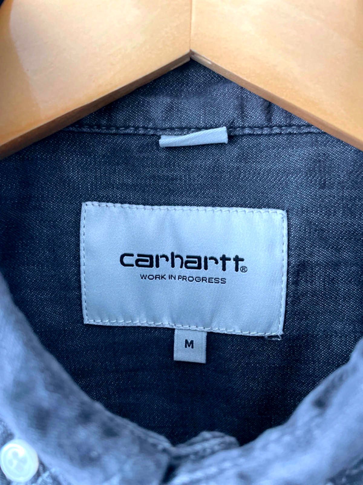 Men’s Carhartt Slim Fit Chambray Cut And Sew Shirt In Grey - Medium - 0957