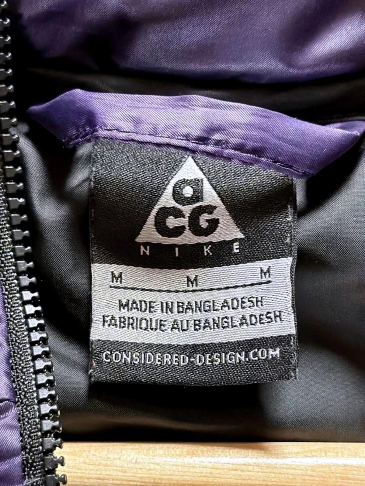 Women’s Nike ACG Quilted Goose Filled Gilet In Purple - Medium - 3386
