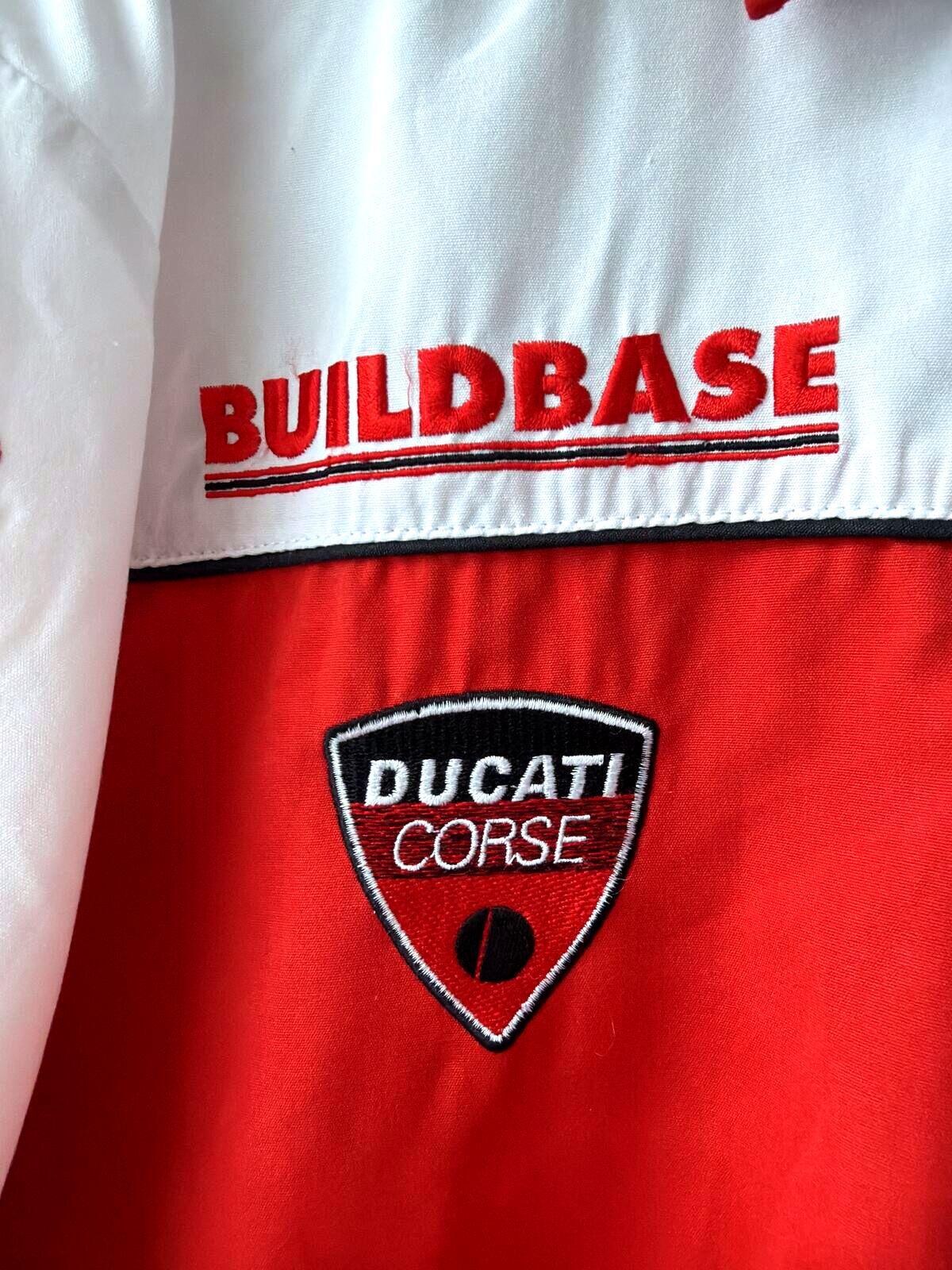 Mens Ducati Corse Red and White Racing Team Shirt - XLarge - 3523