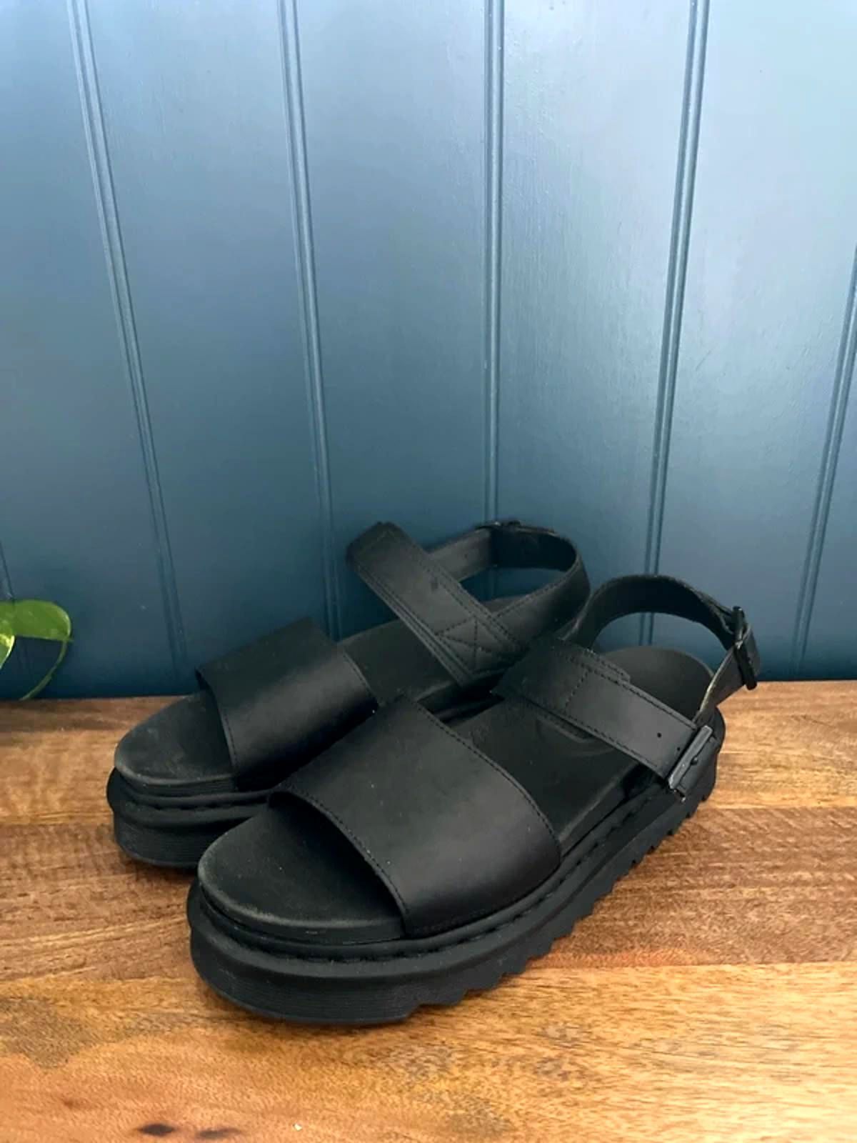 Women’s Dr Martens Voss Chunky Sole Sandals In Blackk - UK8 - 3047