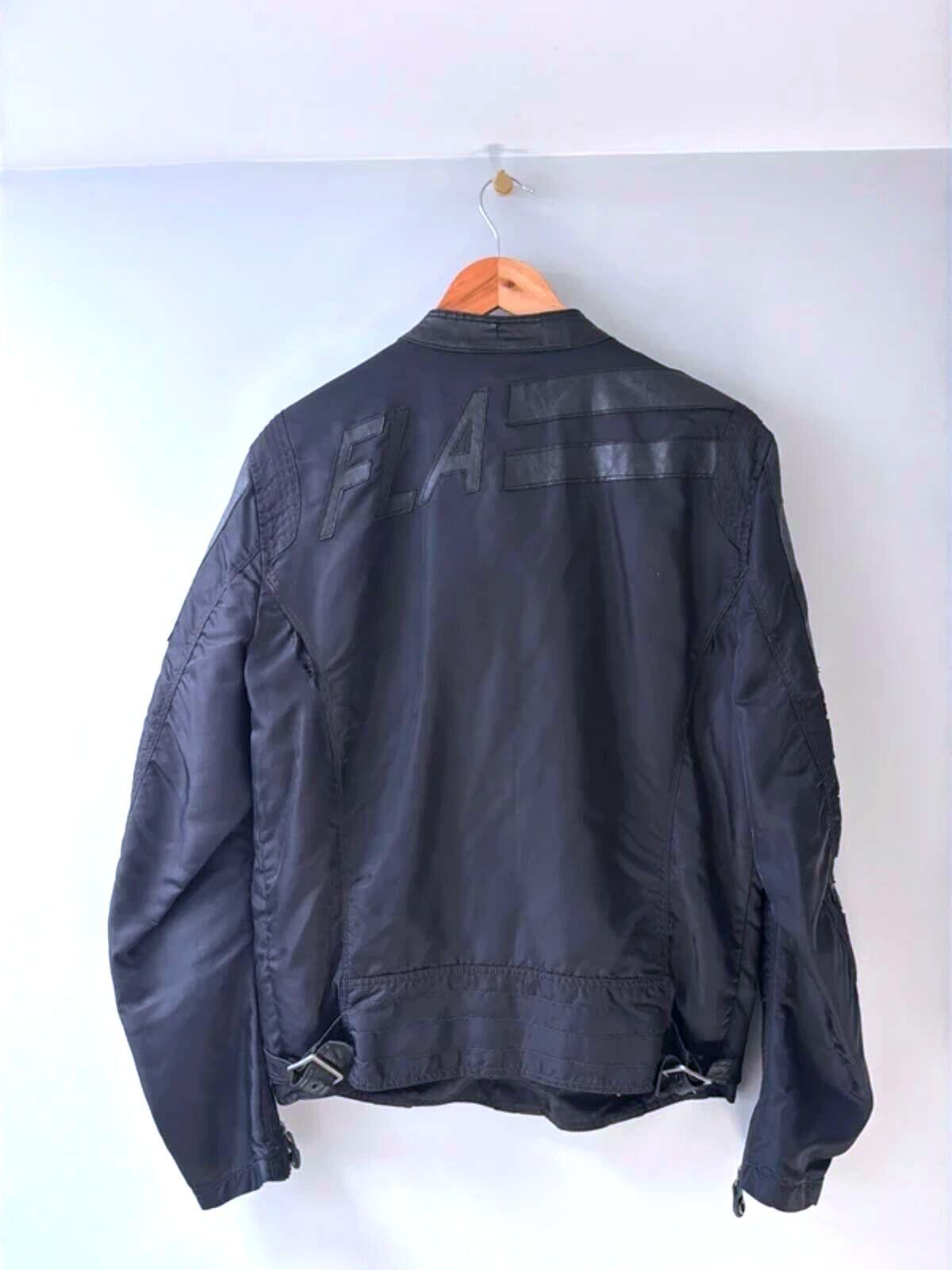 Mens Diesel FLA Speed King Daytona Vintage Biker Jacket In Black - Large - 3550