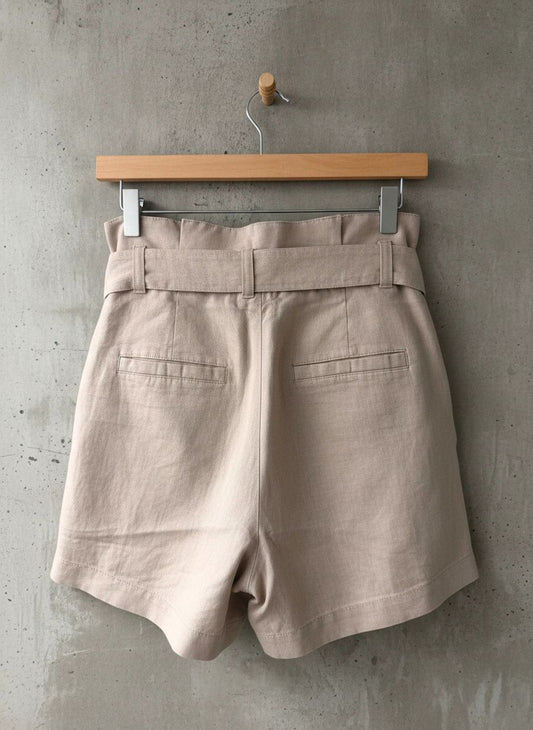 Women’s & Other Stories linen tie front paperbag style shorts - Uk6 - 3445