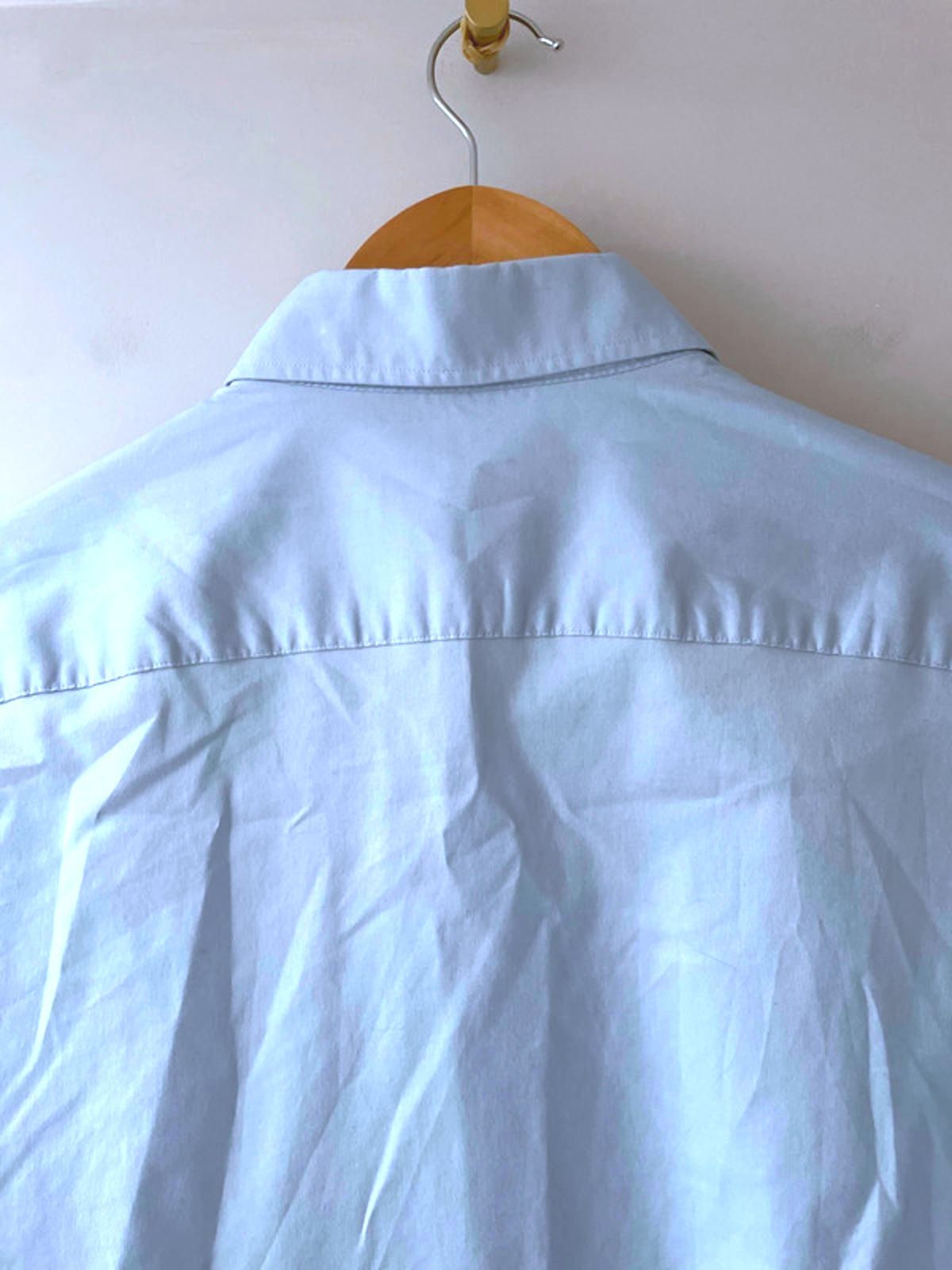 Men’s Tommy Hilfiger THFlex Regular Fit Long Sleeve Shirt In Blue - Medium -2757