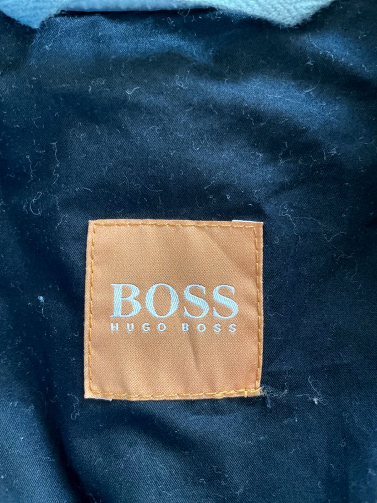 Men’s Hugo Boss Harrington Jacket Coat In Dark Grey - Medium - 2665