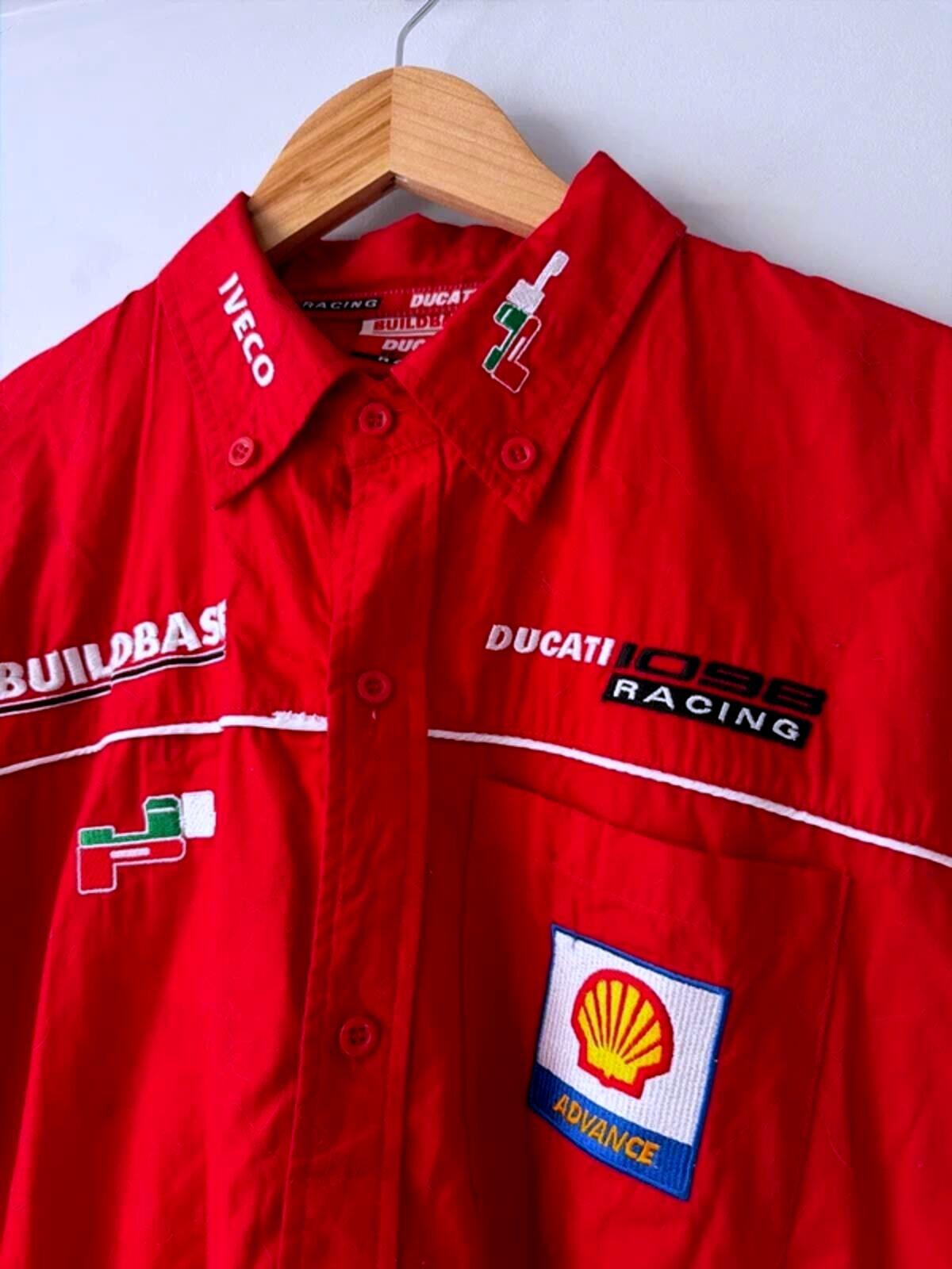 Mens Ducati 1098 2000’s rare vintage racing team shirt In red - large - 3456