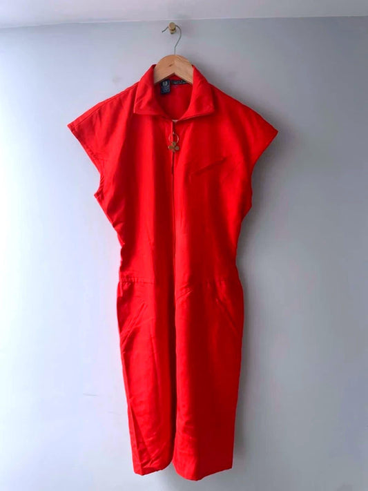 Women’s Emanuel Ungaro Designer Rare Find Cap Sleeve Dress In Red - UK8 - 3039