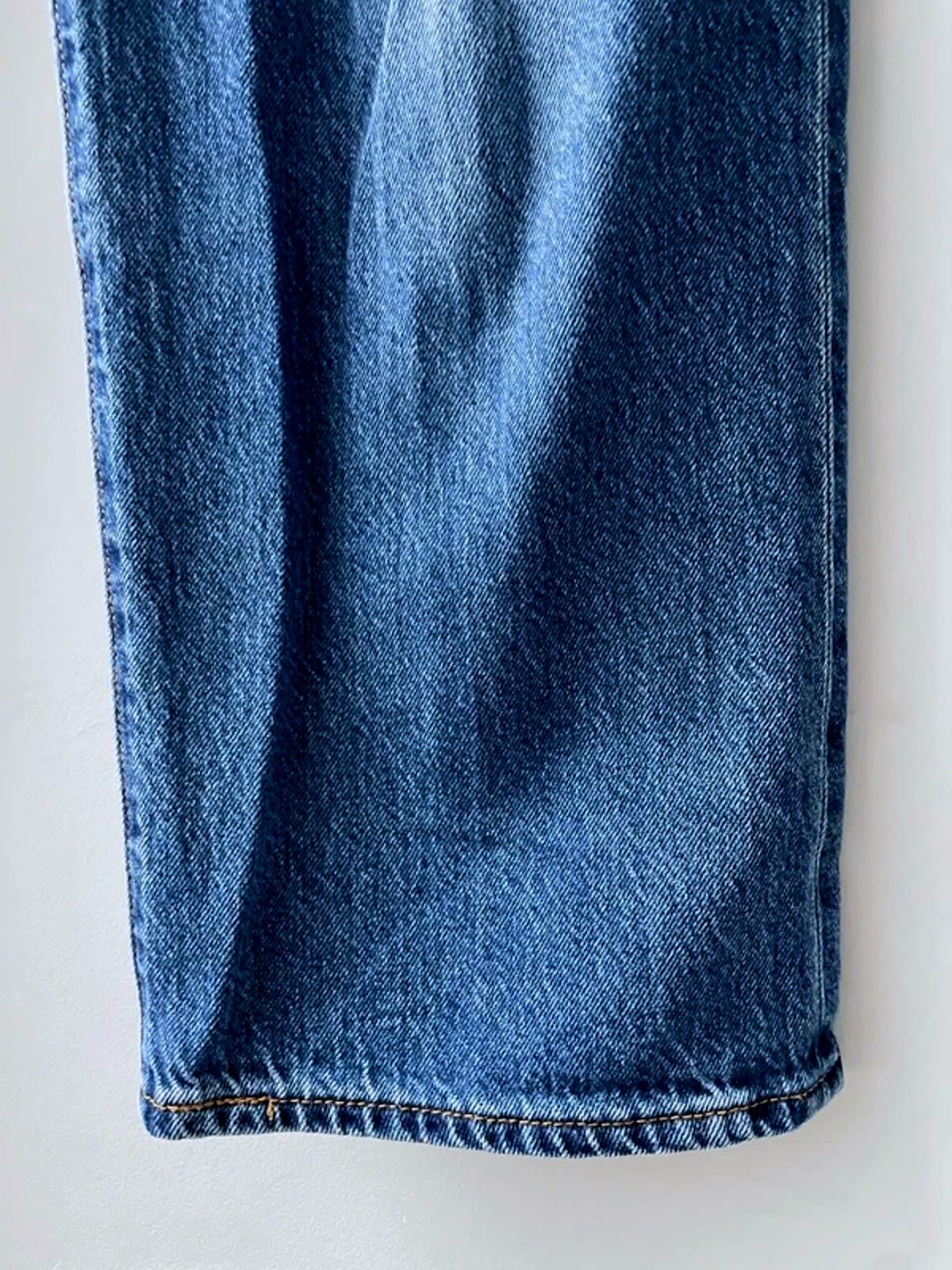 Women’s Levi’s High Waisted Ribcage Straight Fit Jeans In Navy - W28/L27 - 2954