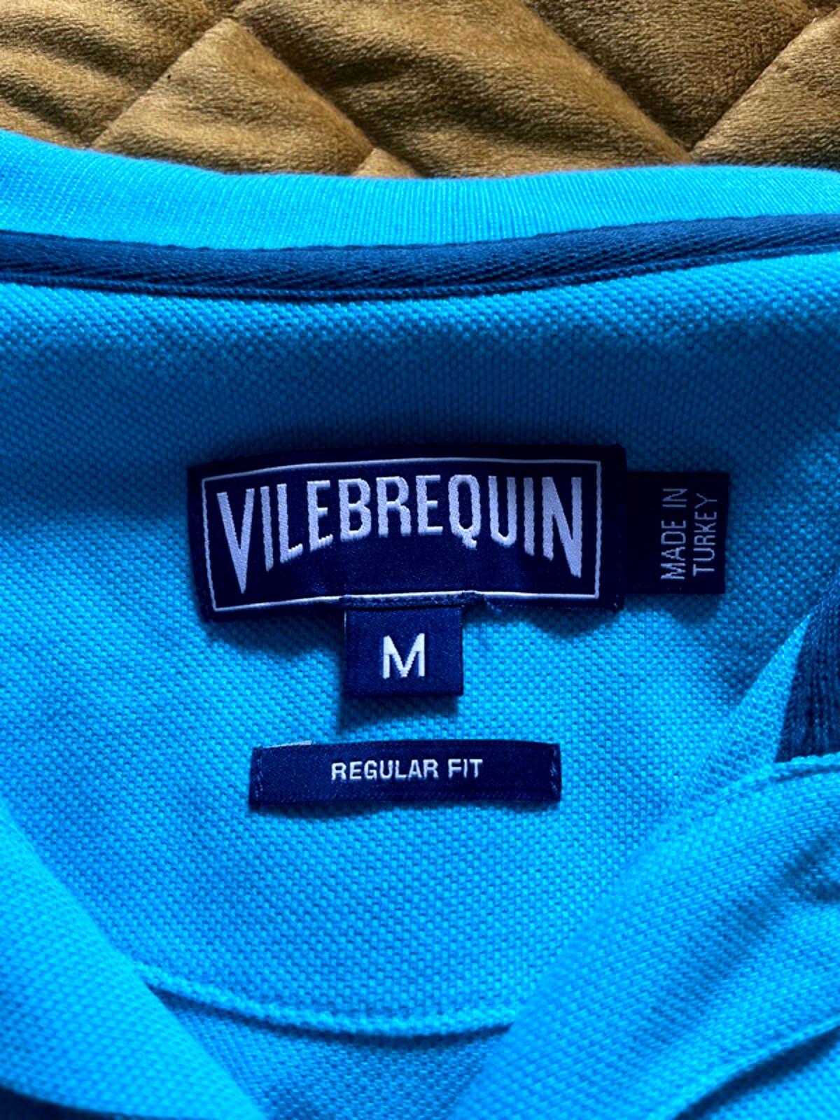 Men’s Vilebrequin Premium Pique Polo Top In Blue - Medium - 1670