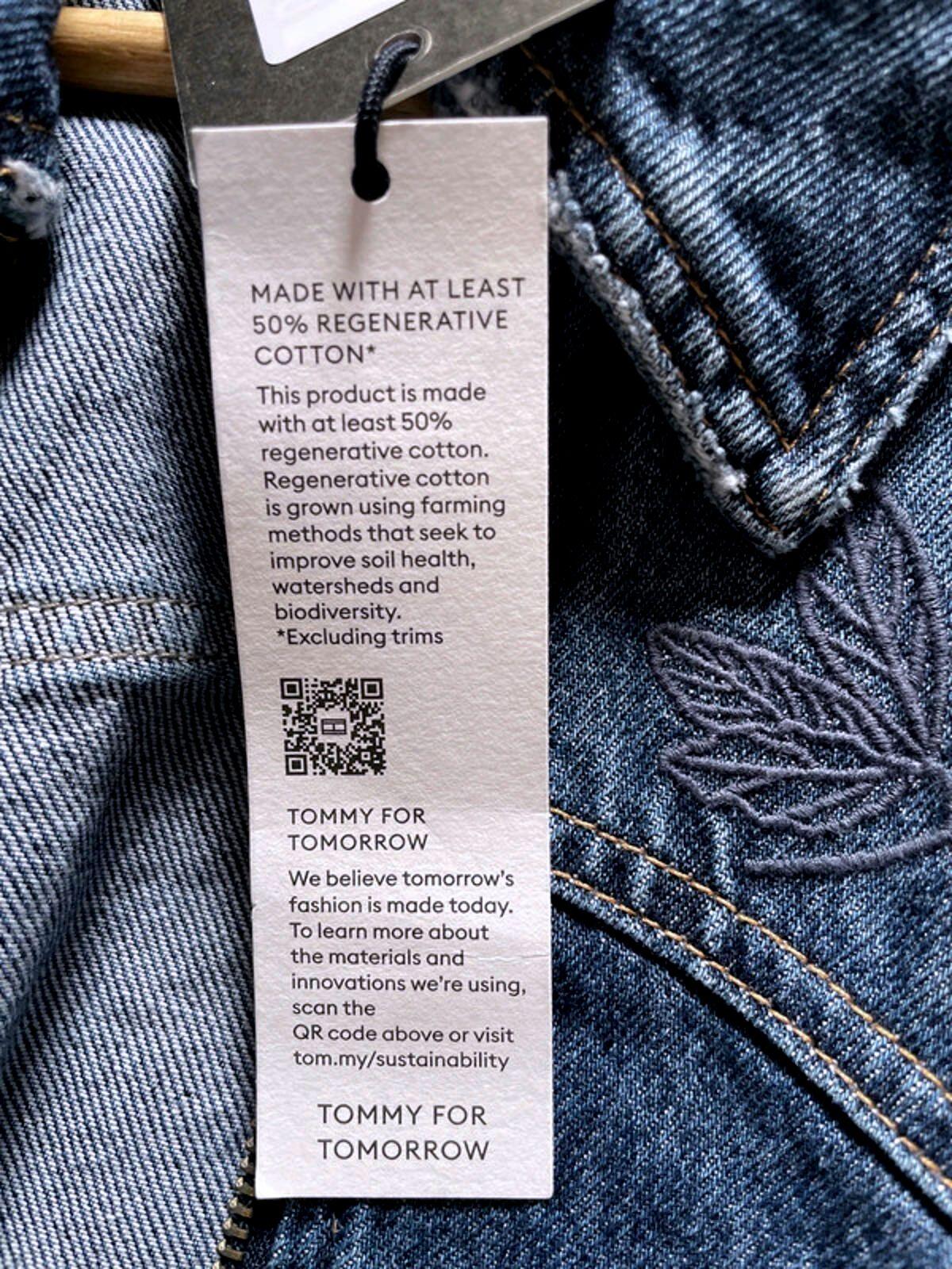 Women’s Tommy Hilfiger Embroidered Detail Denim Jacket In Navy - Small -2432