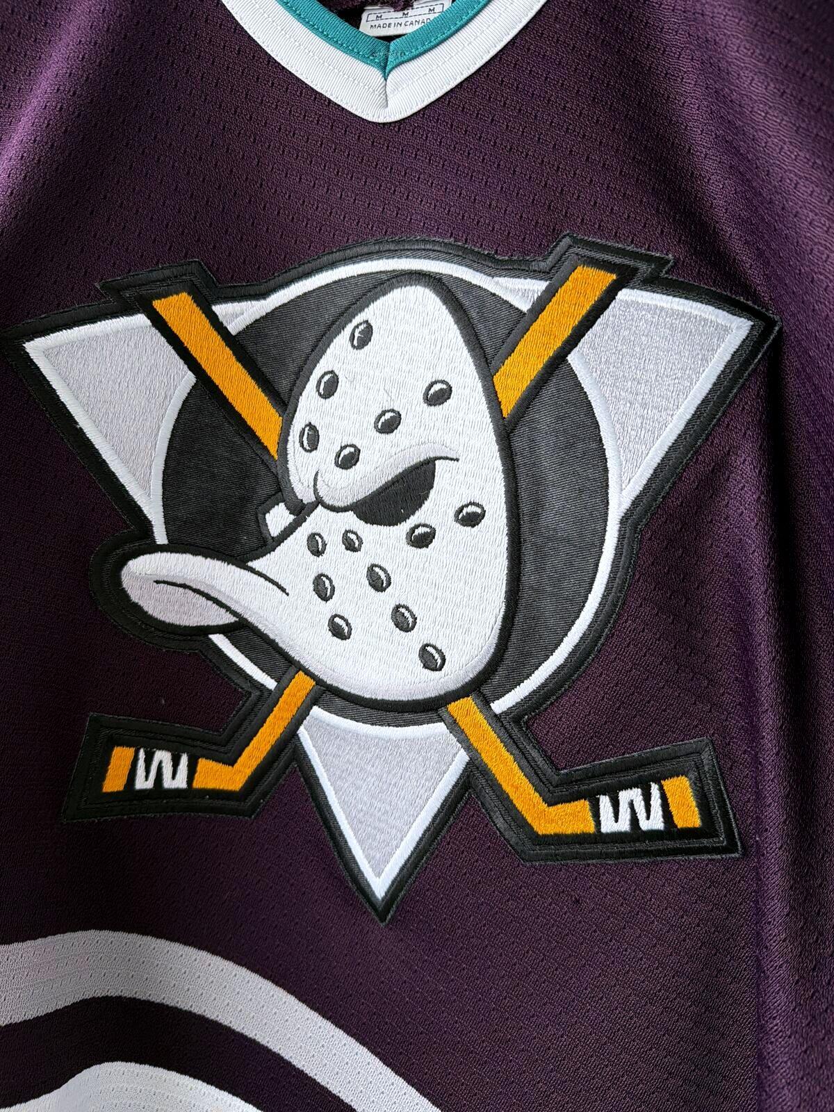 Mens Nike NHL Anaheim Mighty Ducks Hockey Jersey Top - Medium - 3558
