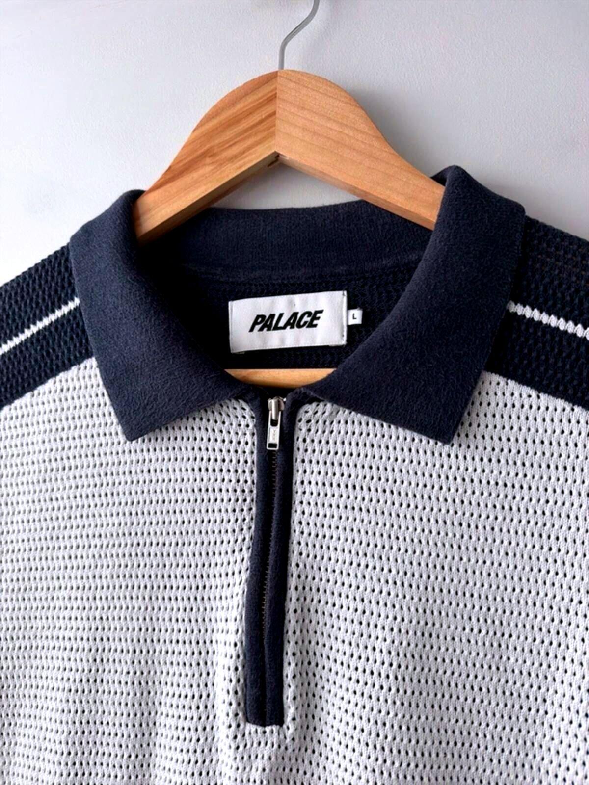 Men’s Palace Tex Knitted Polo Top In Navy - Large - 3397