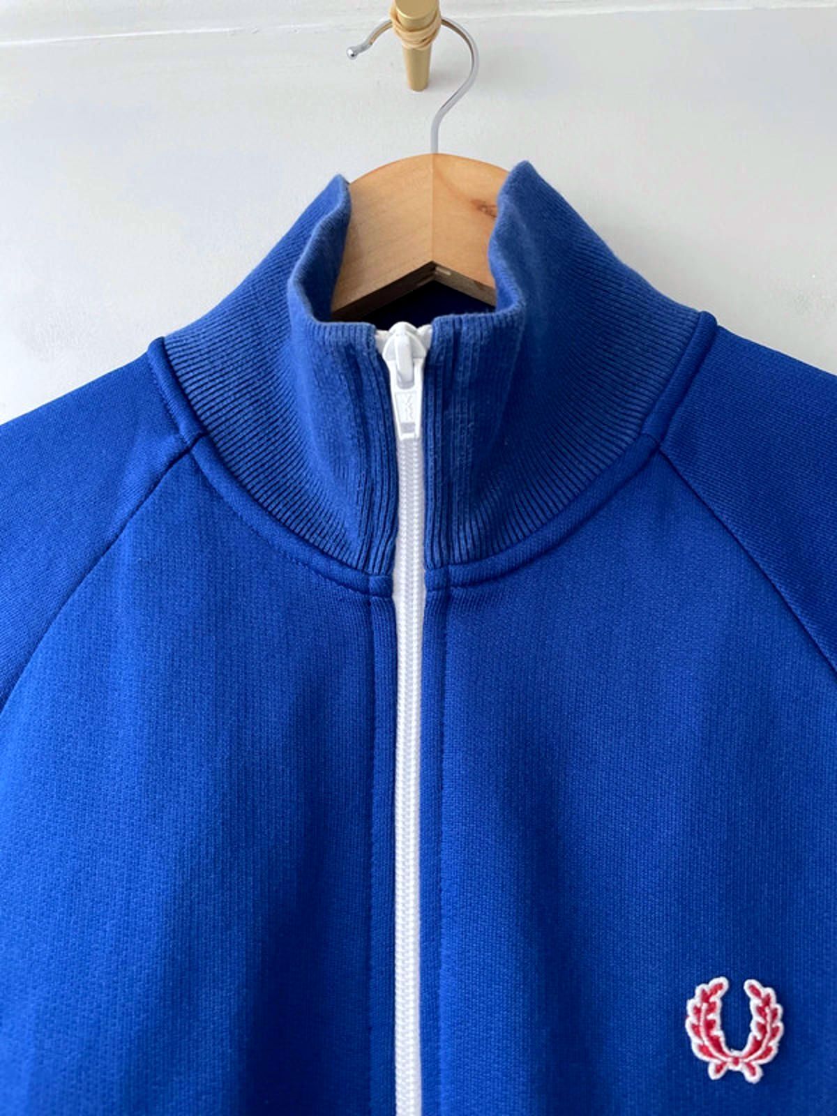 Men’s Fred Perry Vintage Track Jacket Top In Navy - Small - 2509