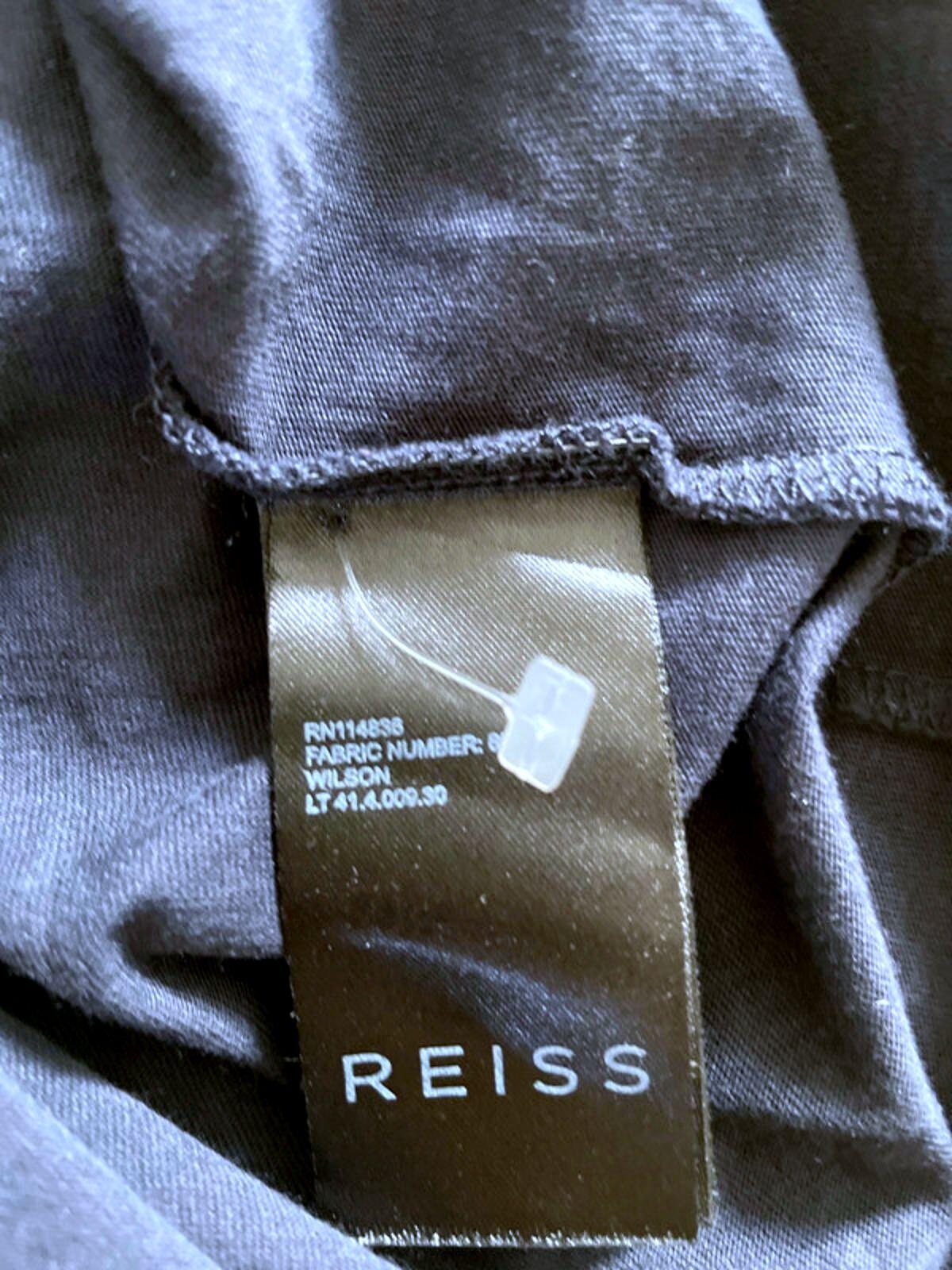 Men’s Reiss Premium Soft Touch Polo Top In Navy - Small - 1728