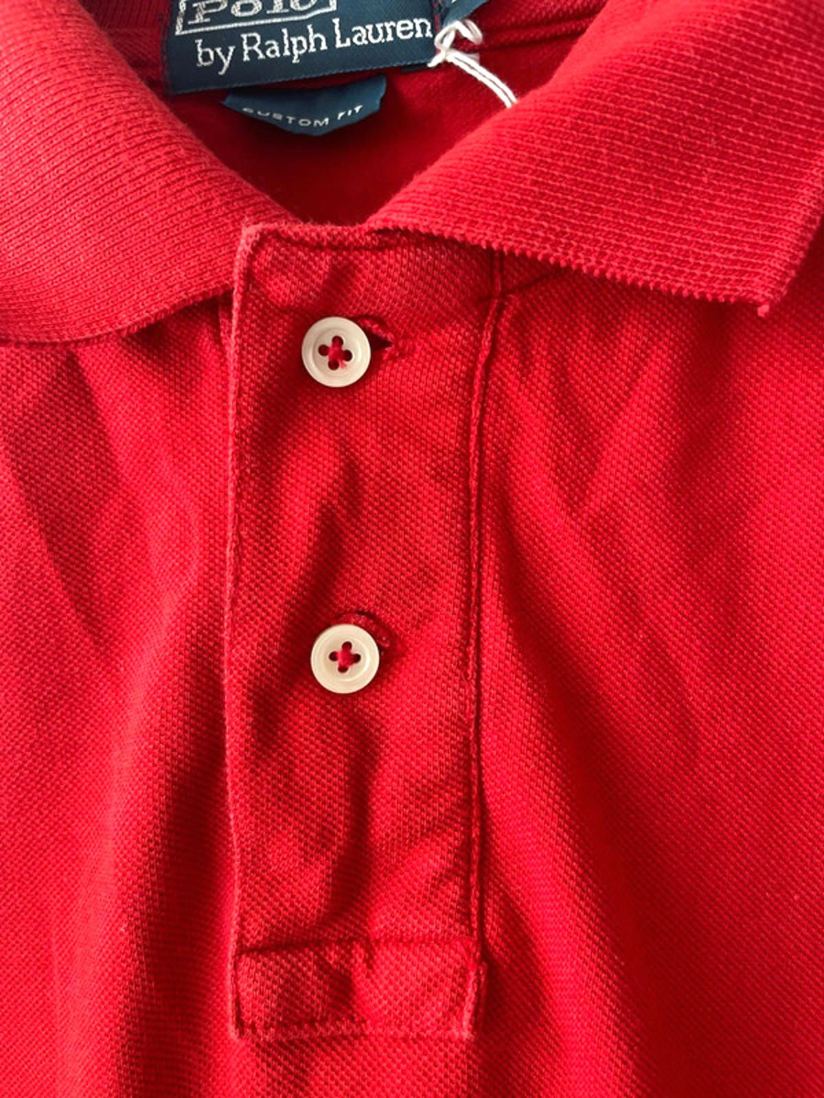 Men’s Ralph Lauren Custom Fit Polo Top In Red - Large - 1760