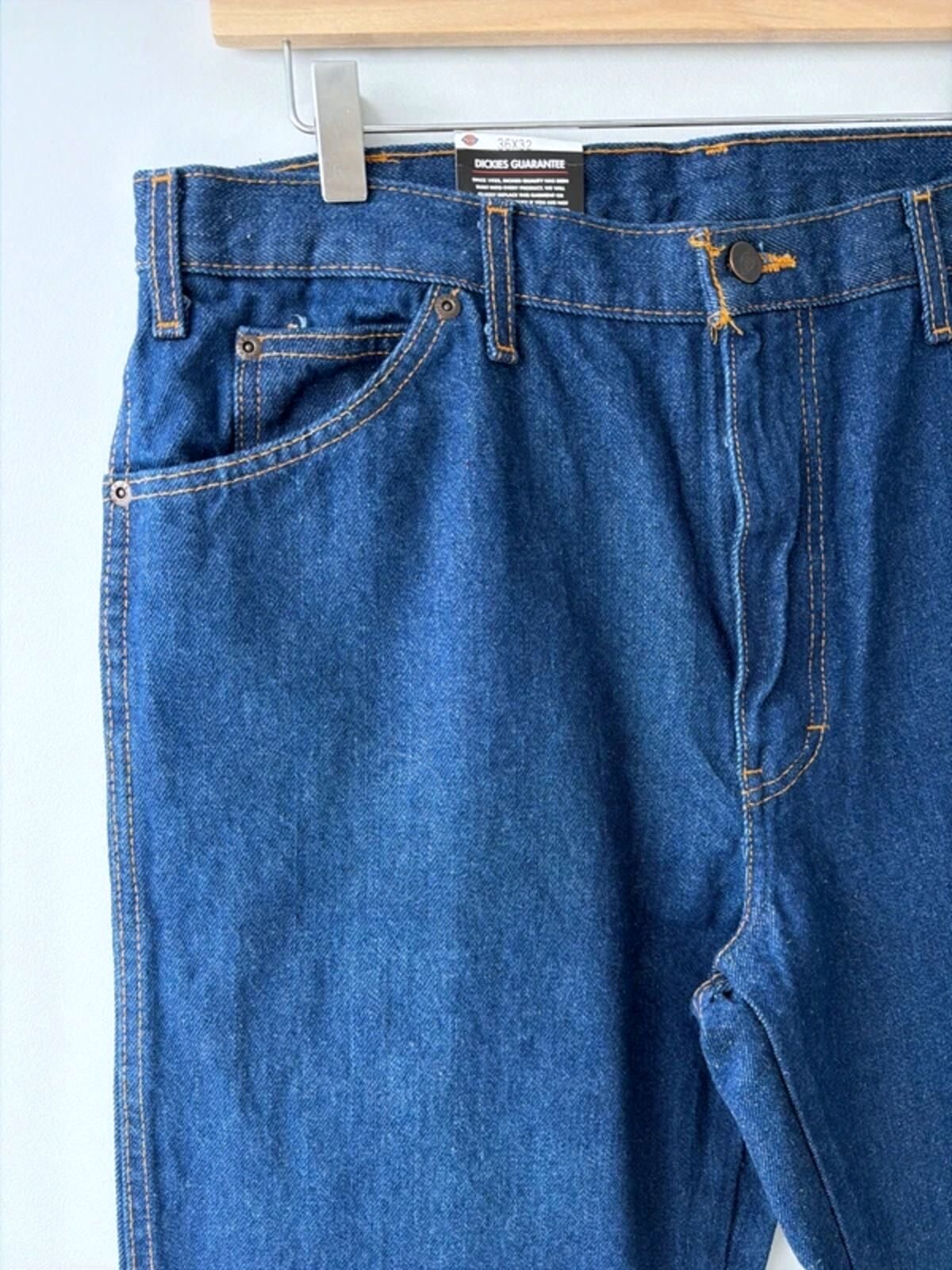 Men’s Dickies Baggy Fit Jeans In Navy Blue - W36/L32 - 3375