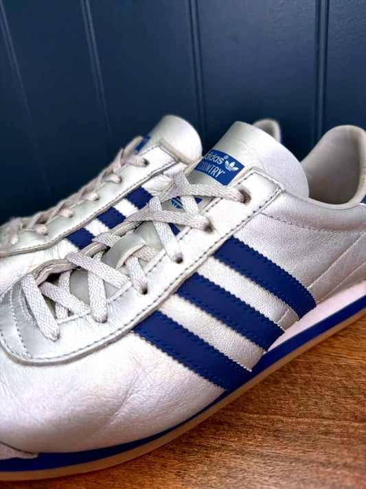 Women’s Adidas Country OG Premium Leather Trainers In Silver - uk5.5 - 3447