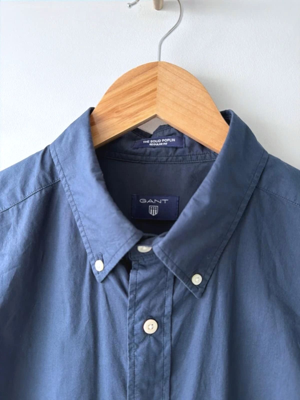 Men’s Gant Regular Fit Long Sleeve Oxford Shirt In Navy - XLarge - 3399