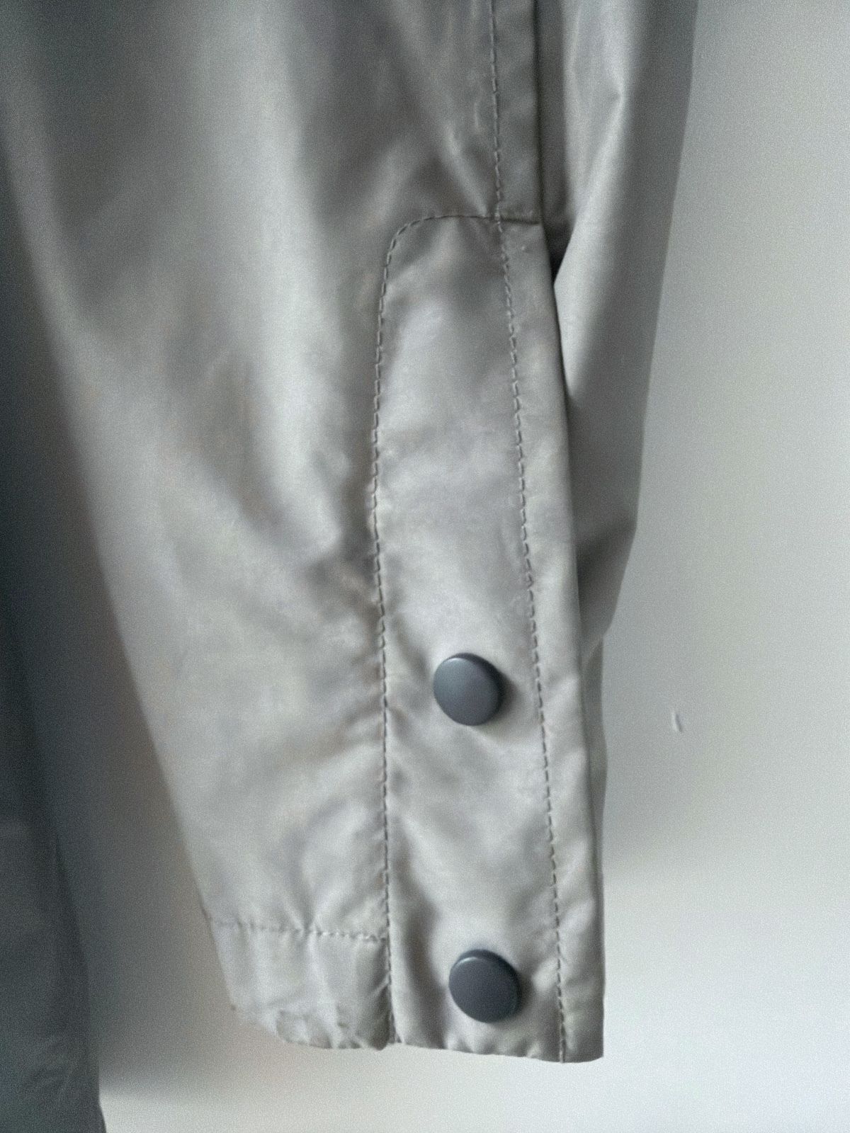 Women’s L.L.Bean H2Off Hooded Waterproof Raincoat Jacket In Grey - Medium - 3662