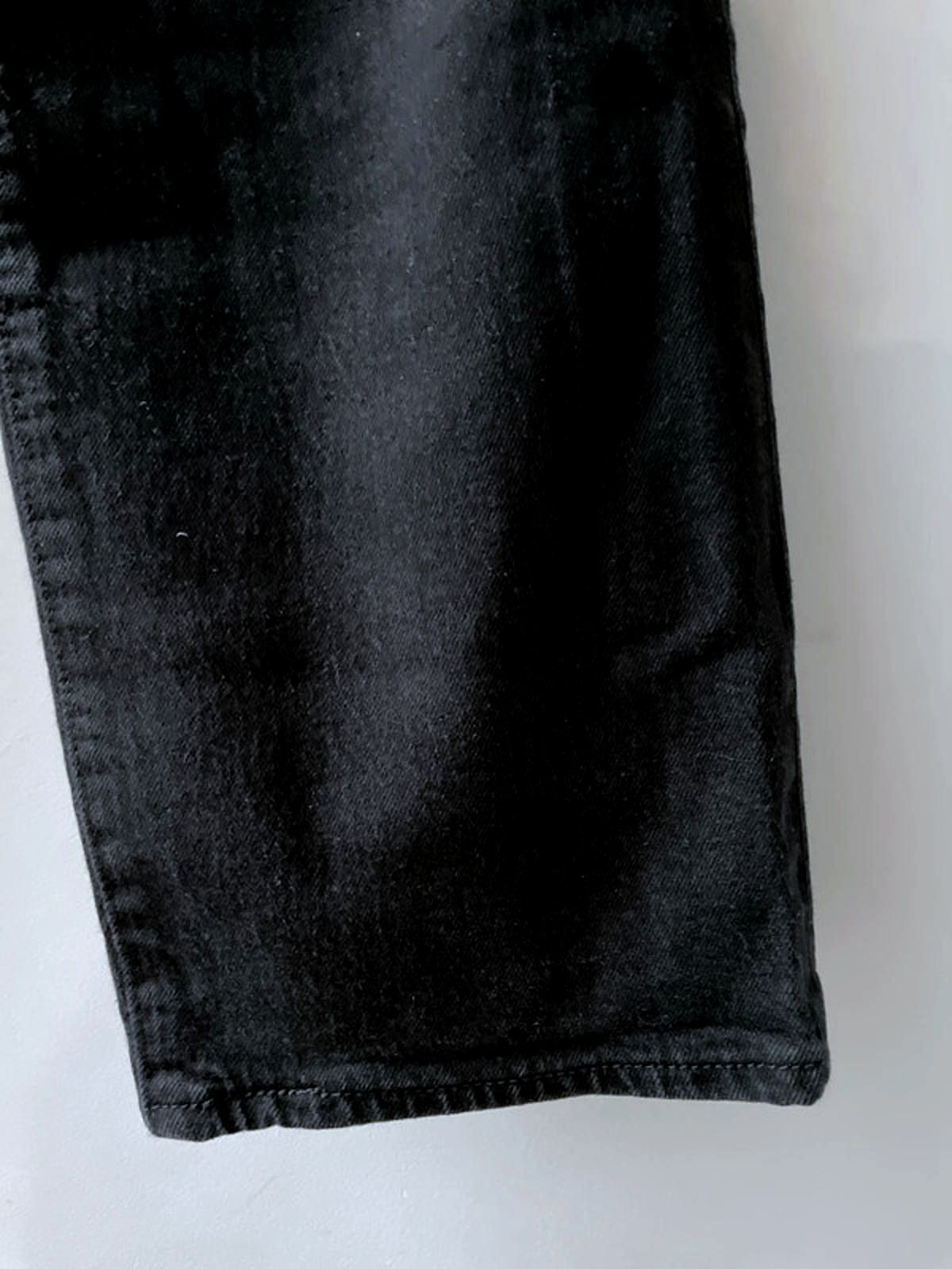 Women’s Levi’s High Waisted Ribcage Straight Fit Jeans In Black - W26/L27 - 2758